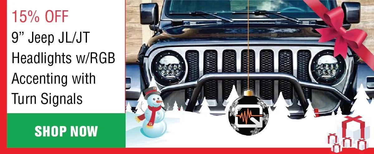 Jeep Gladiator Quake LED's HO HO Holy Smokes We're Slashing All the Prices Christmas/ Hanukkah/ Festivus 15% Off Sale! Xmas_2023_Email-01