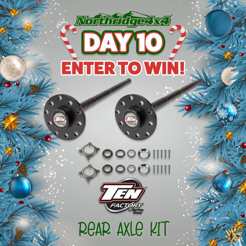 Jeep Gladiator 12 Days of Christmas Giveaways - Northridge4x4 12Days10TenFactoryFB