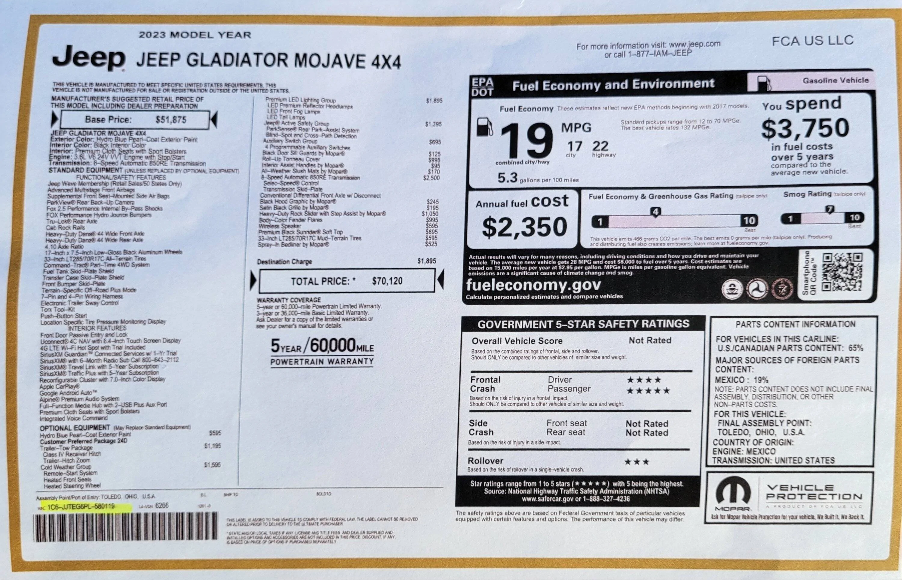 Jeep Gladiator Gladiator Mojave just arrived! 20231215_160601