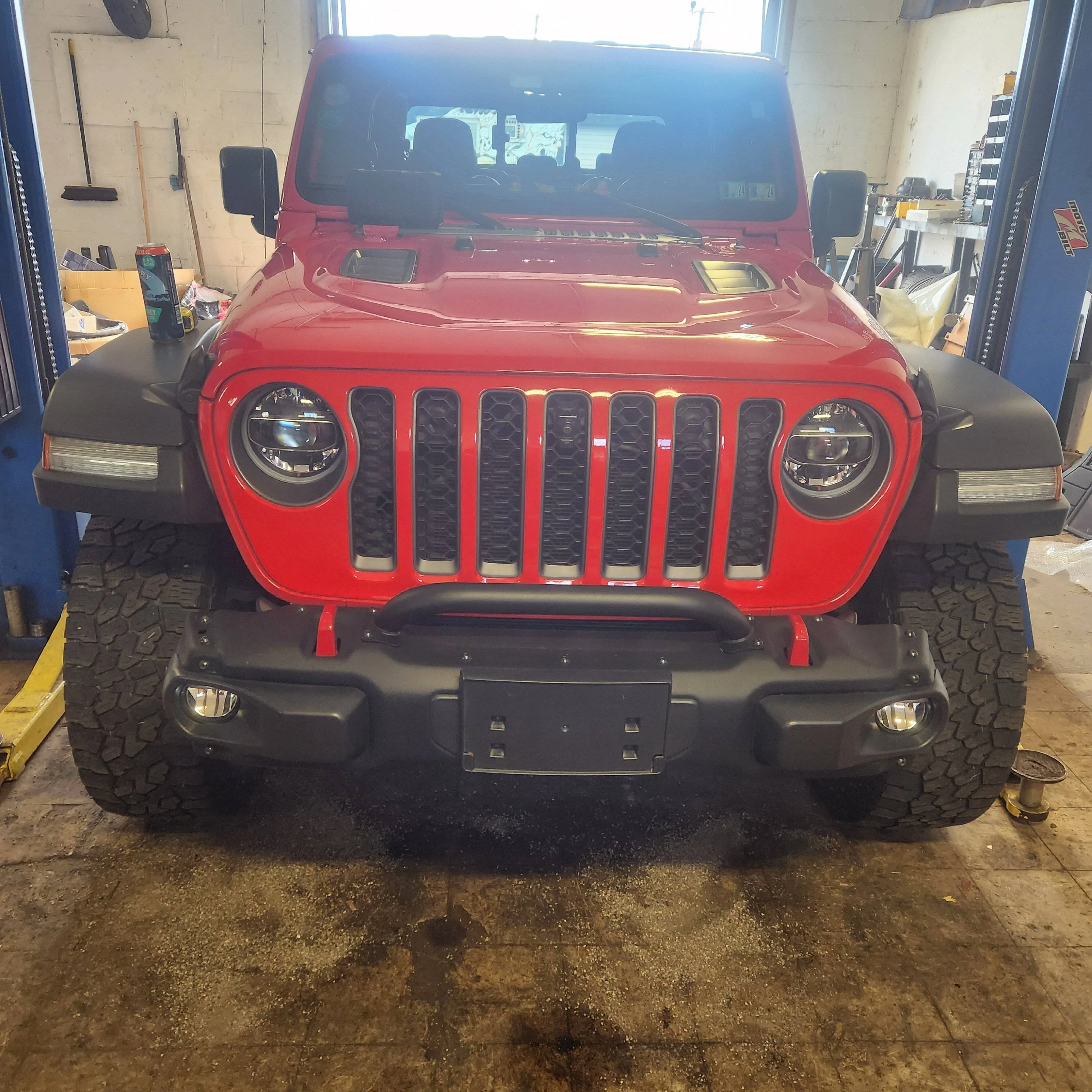 Jeep Gladiator Rough country winch plate install 20231219_121258