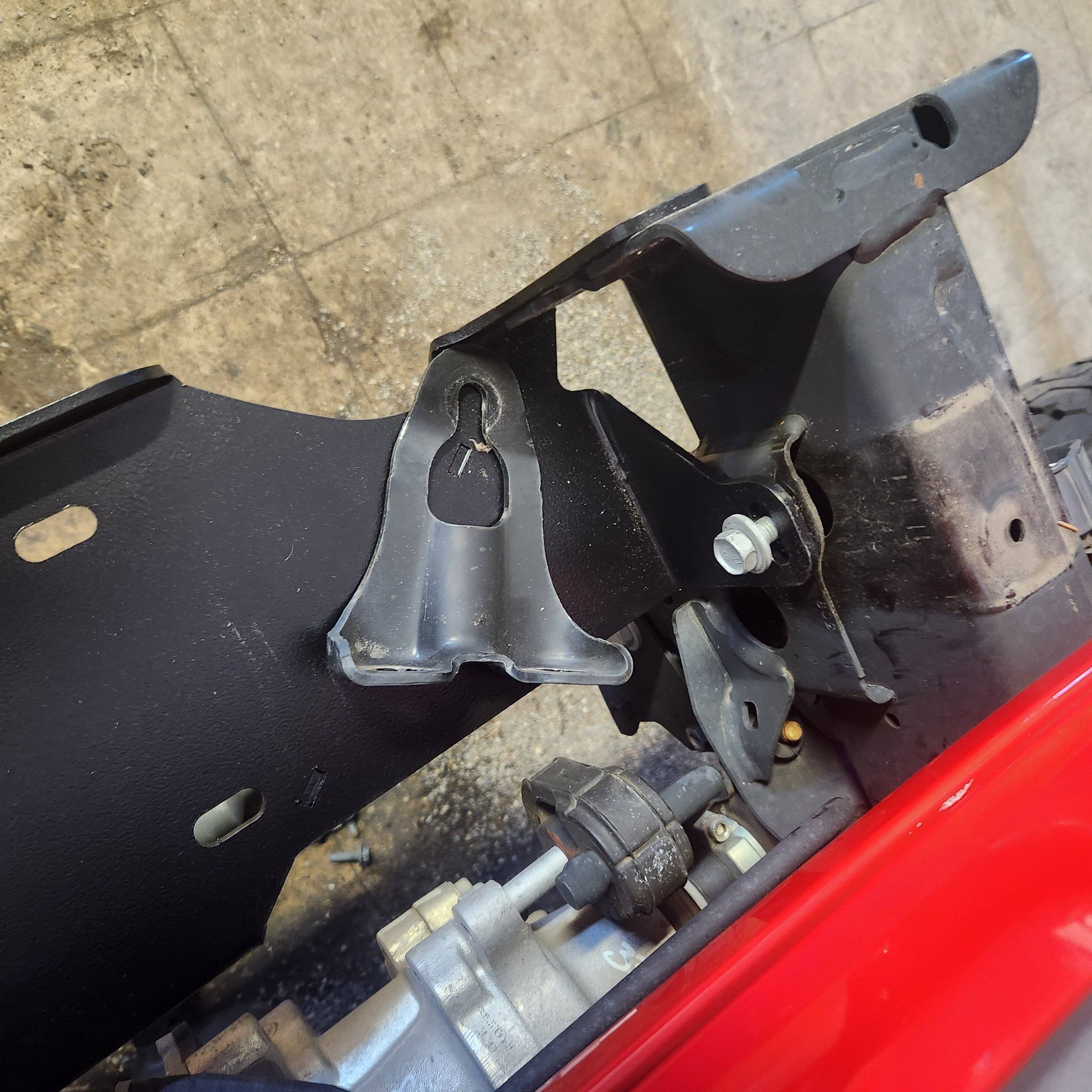 Jeep Gladiator Rough country winch plate install 20231219_135247