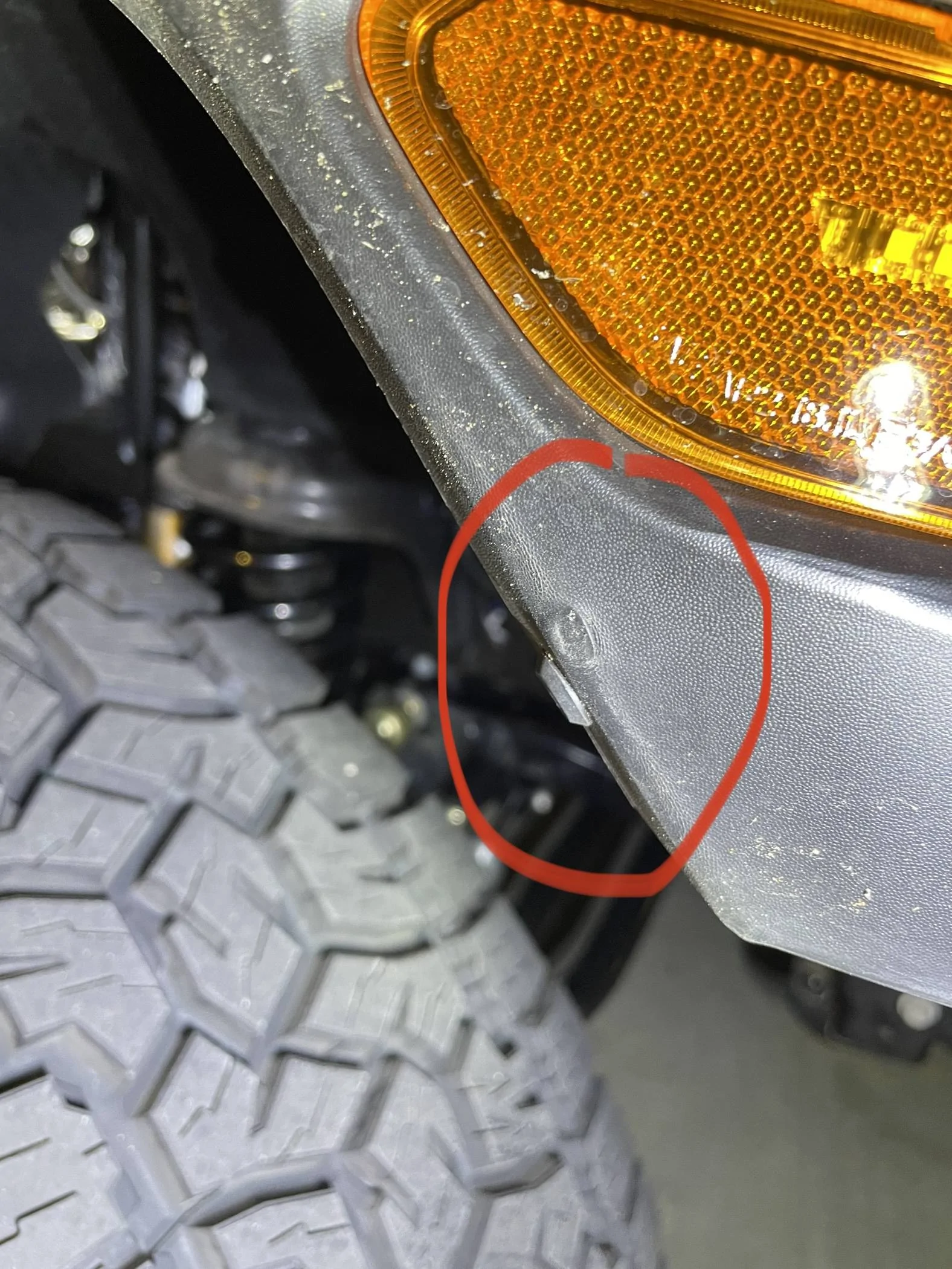 Jeep Gladiator Noticed I have "unmatched" front fenders. Is it because of the Jeep quality control? IMG_7618