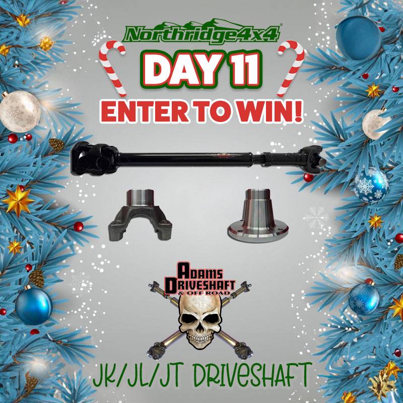 Jeep Gladiator 12 Days of Christmas Giveaways - Northridge4x4 12Days11AdamsFB