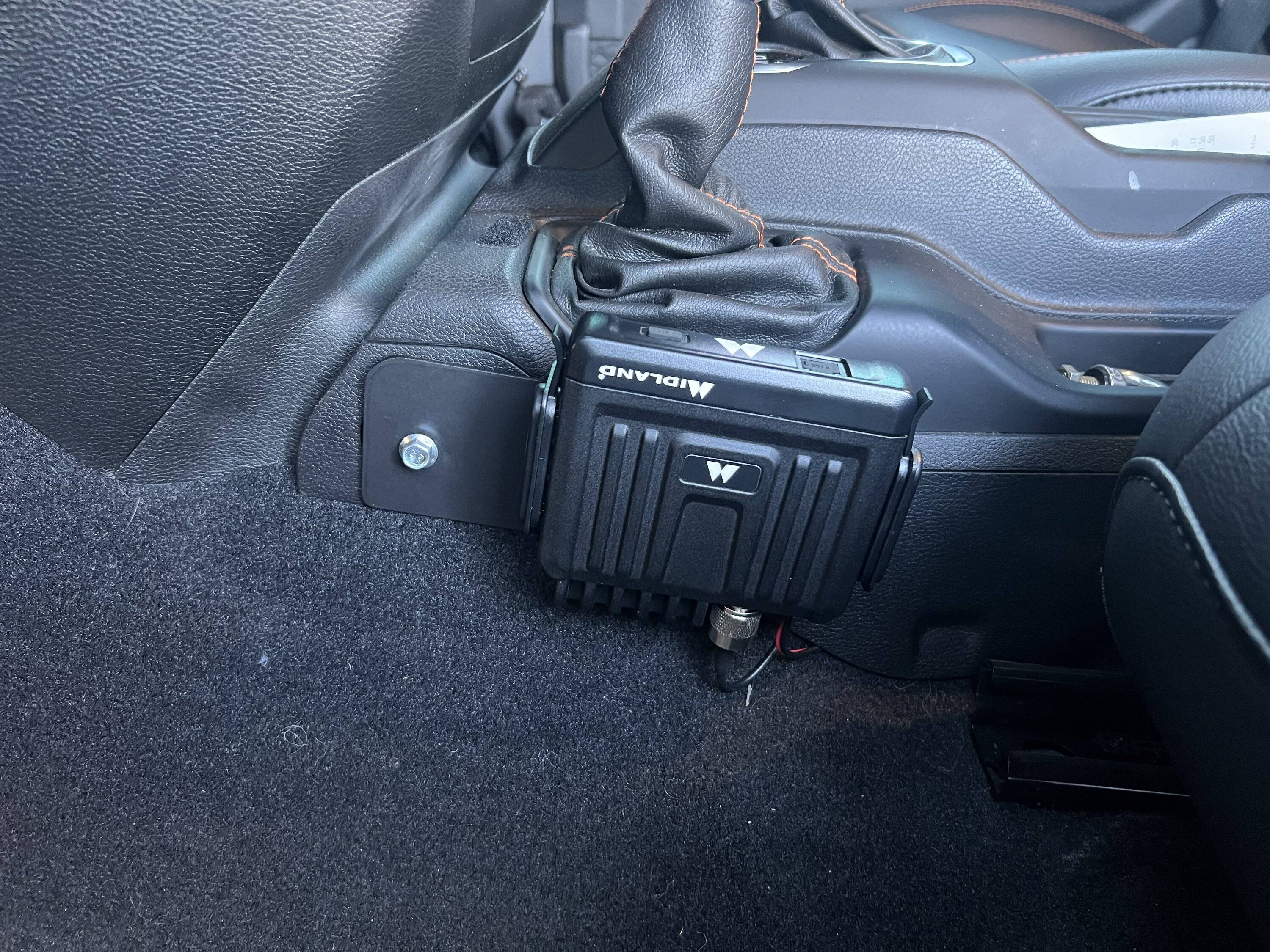 Jeep Gladiator DIY Midland radio mount IMG_6439