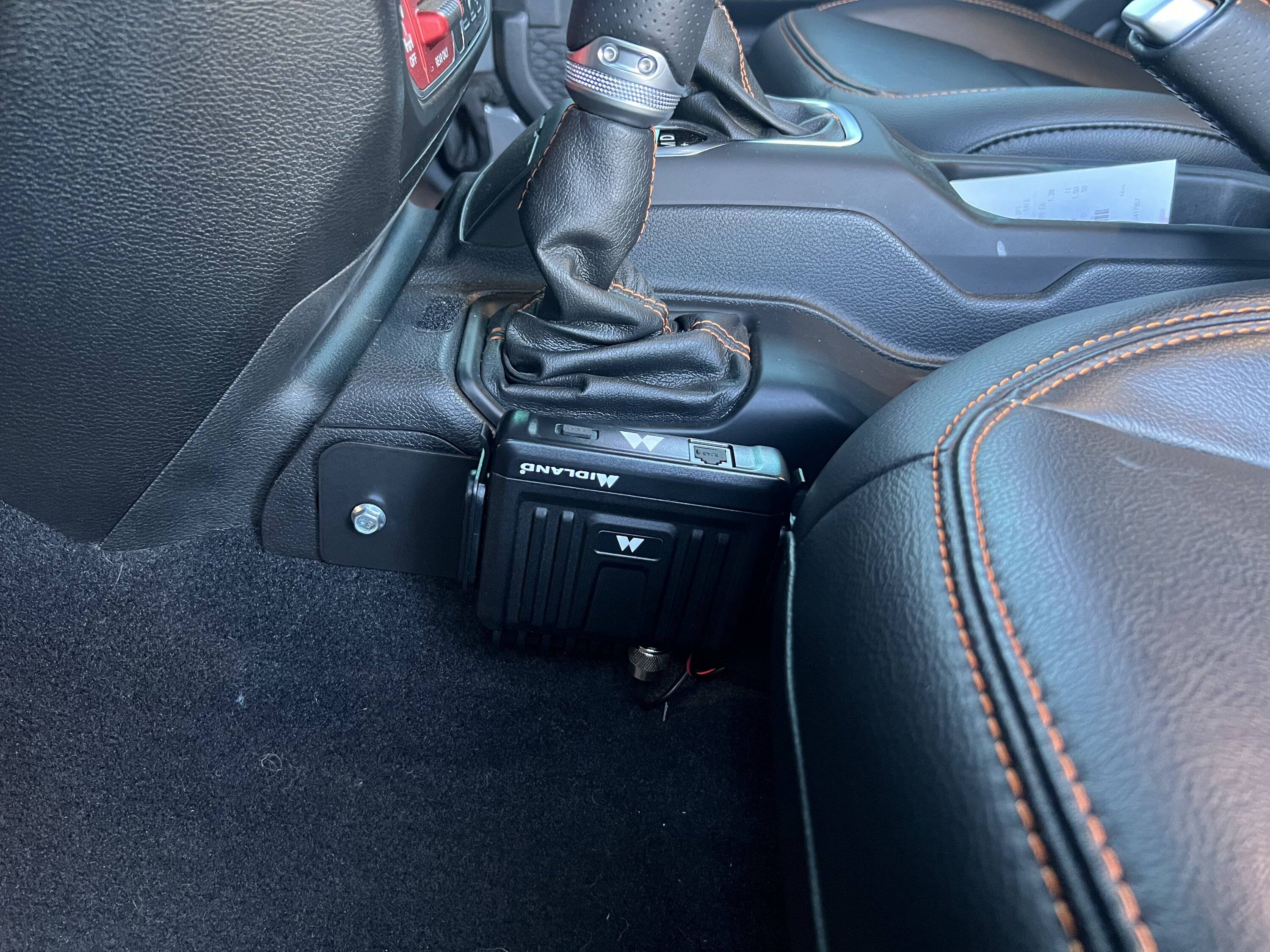 Jeep Gladiator DIY midland radio mounting plate IMG_6440