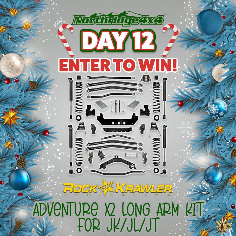 Jeep Gladiator 12 Days of Christmas Giveaways - Northridge4x4 12Days12RockKrawlerFB