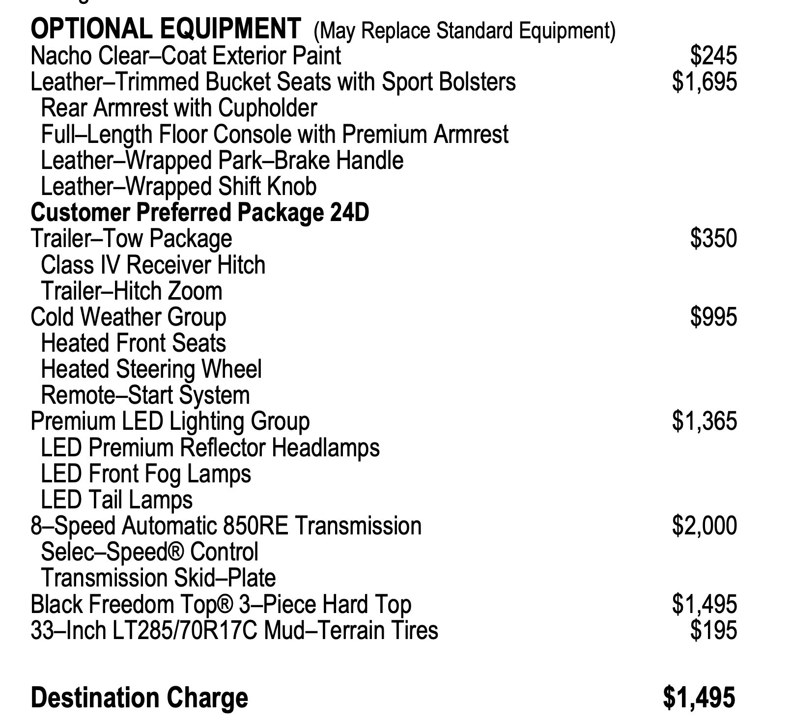 Jeep Gladiator What does Mojave "Conventional Differential Front Axle w/Disconnect" mean? Screenshot 2023-12-24 at 2.39.14 PM