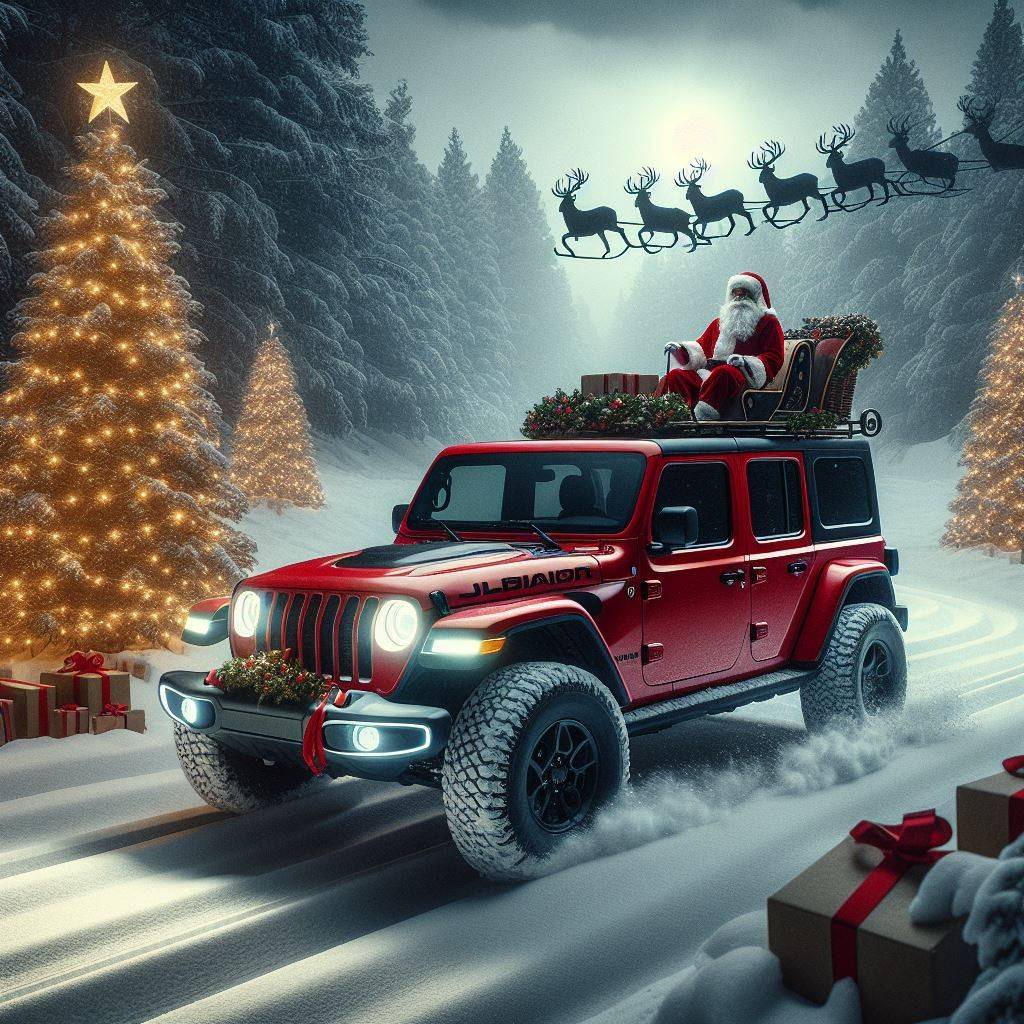 Jeep Gladiator Merry Christmas! SantaWrangler