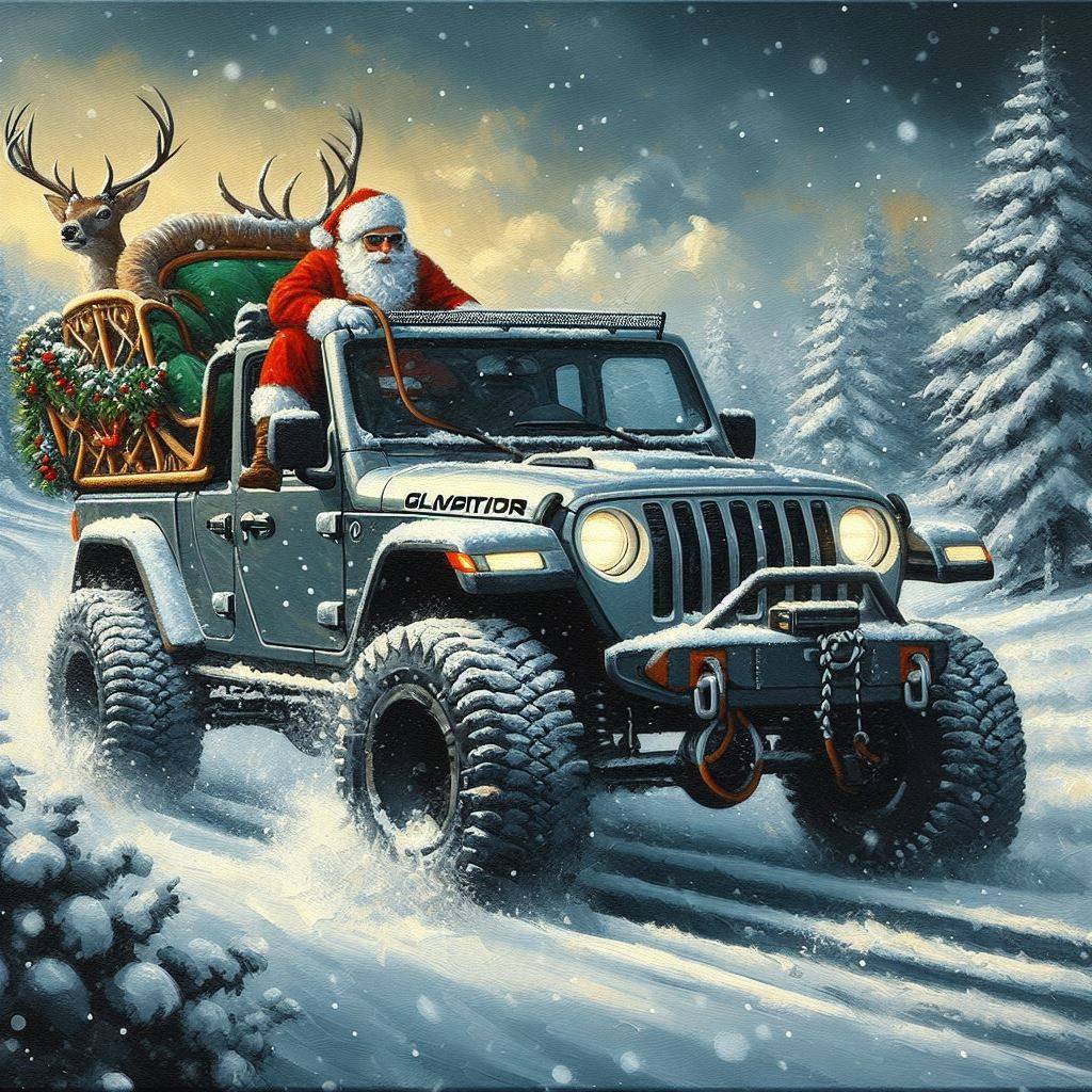 Jeep Gladiator Merry Christmas! CoolSanta