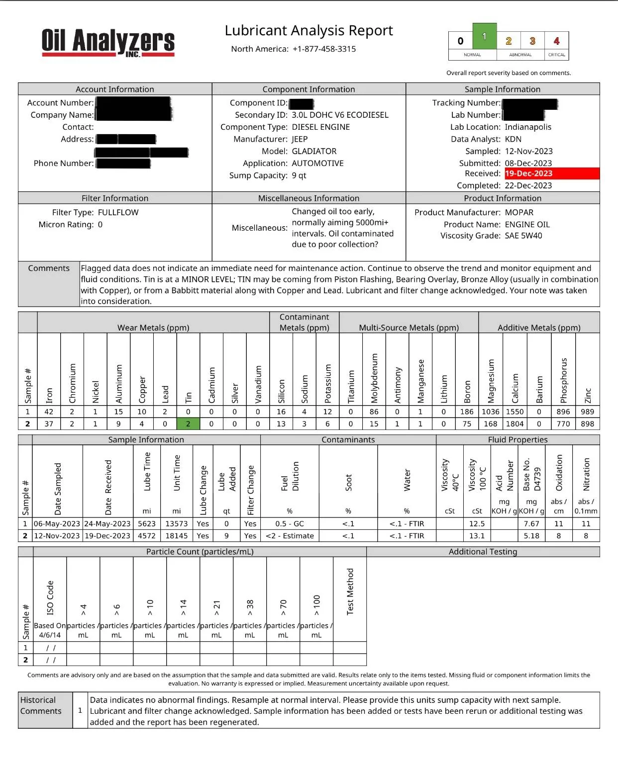Jeep Gladiator Official EcoDiesel Oil and Filter Recommendations Image 12-26-23 at 2.49 PM