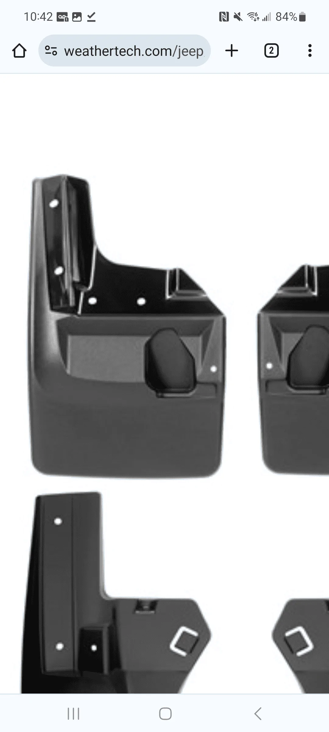 Jeep Gladiator Another mud flap question Screenshot_20231227_104245_Chrom