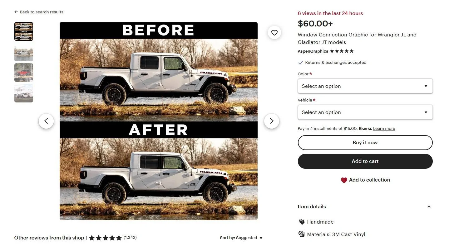 Jeep Gladiator Usless Worthless Mods and Accessories (WTF?!? Thread) Screenshot 2023-12-28 165455