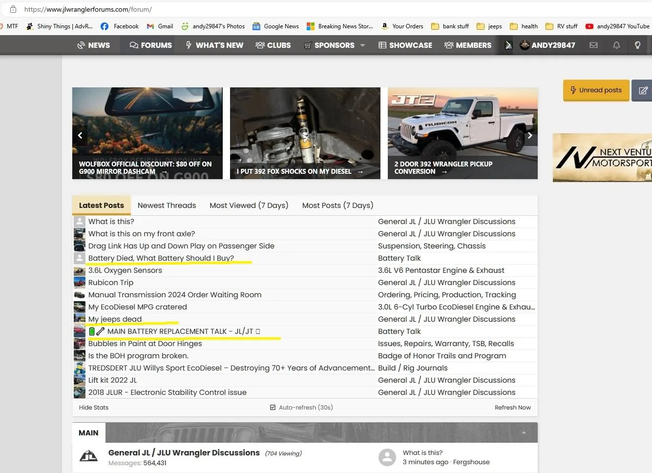 Jeep Gladiator A Christmas message about Jeep's batteries and charging system. wrang forum