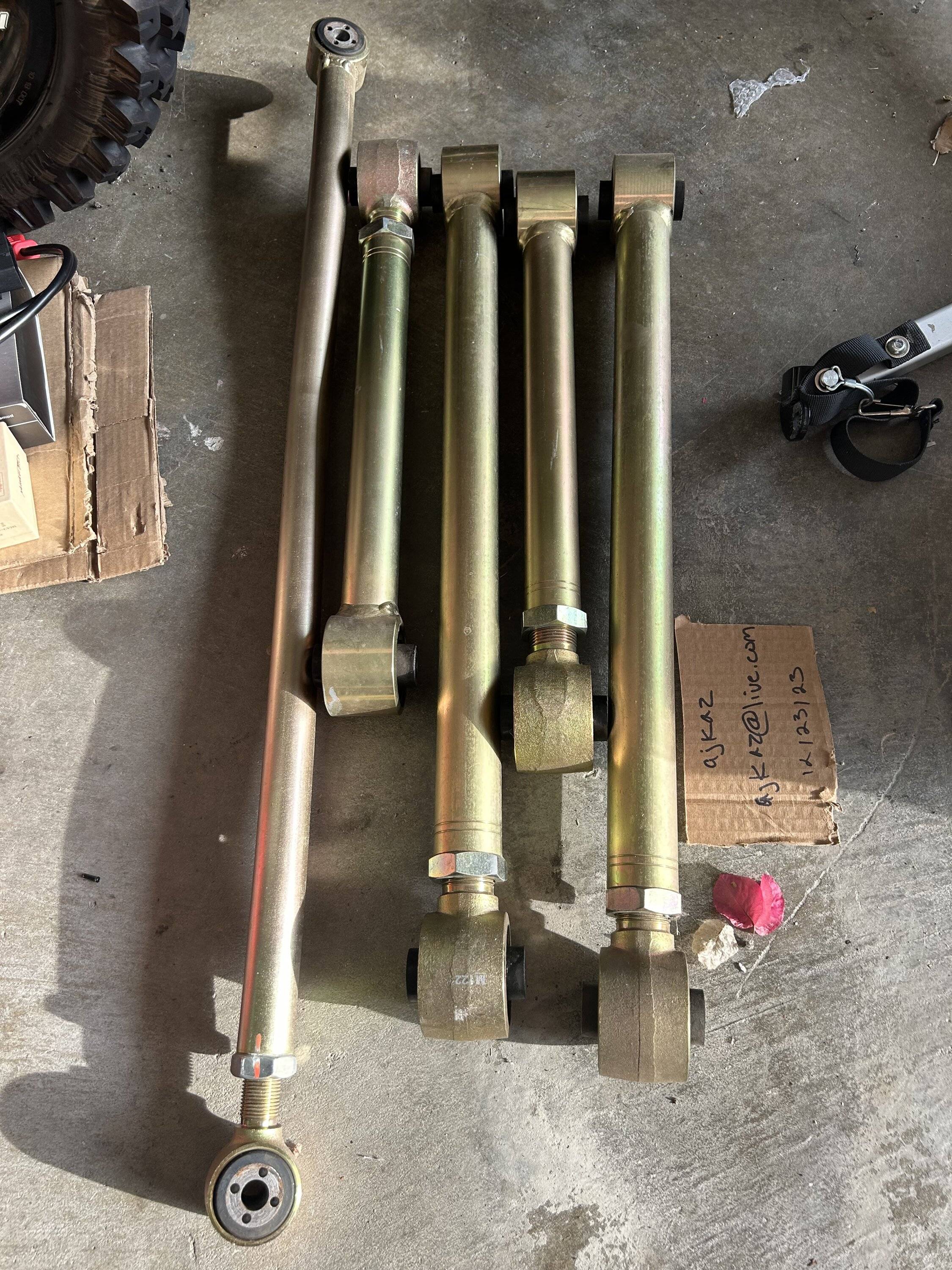 Jeep Gladiator Metalcloak JT Gladiator Duroflex Control Arms Full Set plus Both Track Bars & FR Upper Axle Bushing  *NEW IMG_2914
