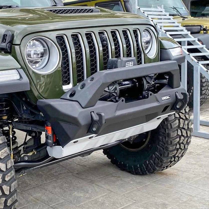 Jeep Gladiator Mojave Front Bumper Options rival-front-aluminum-stubby-bumper-jeep-wrangler-jl-jk-gladiator-rival-usa-6