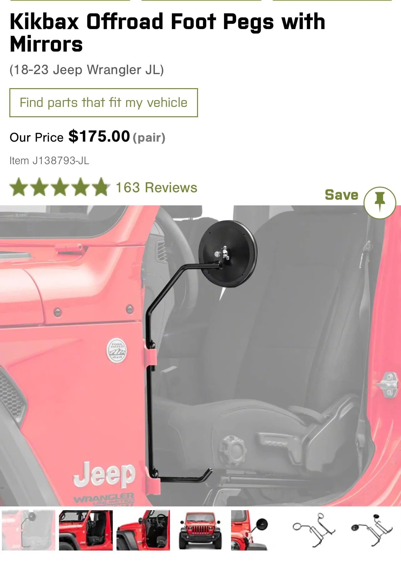 Jeep Gladiator Kikbax mirrors/foot pegs 34293F7D-96FE-420E-B726-CEF045558E5E