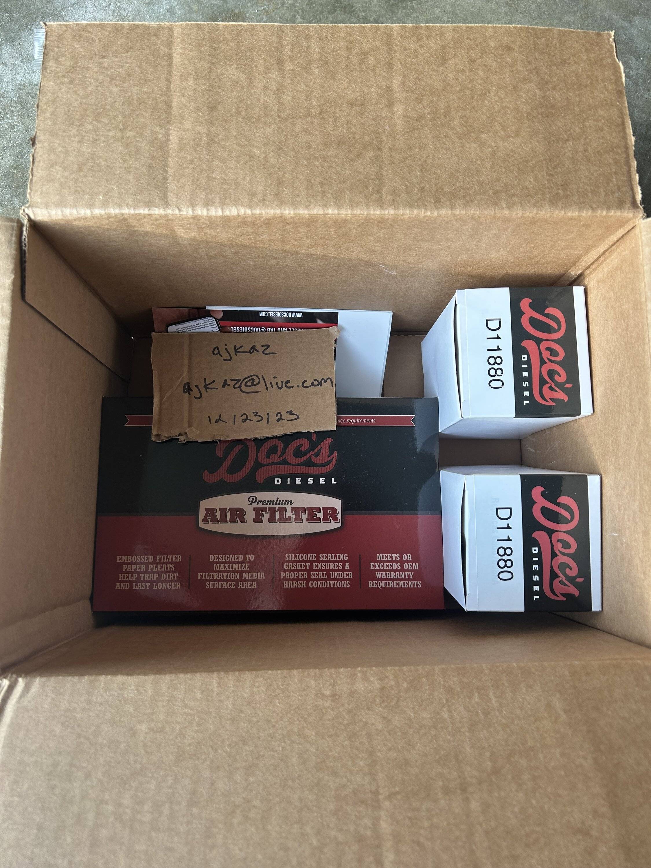 Jeep Gladiator Doc's Diesel oil & air filters JT 3.0 Diesel IMG_2913