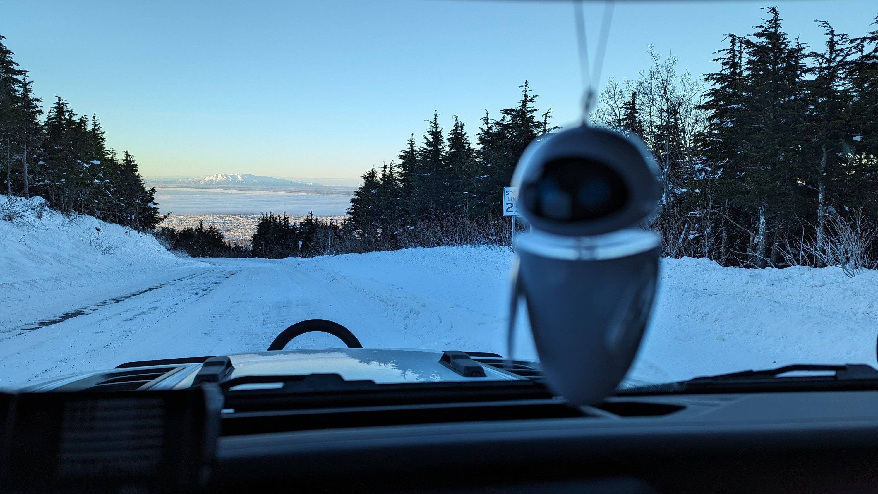 Jeep Gladiator Alaska Daily Drivers: Hydro Blue 80A and Bright White JTR PXL_20231230_234701381