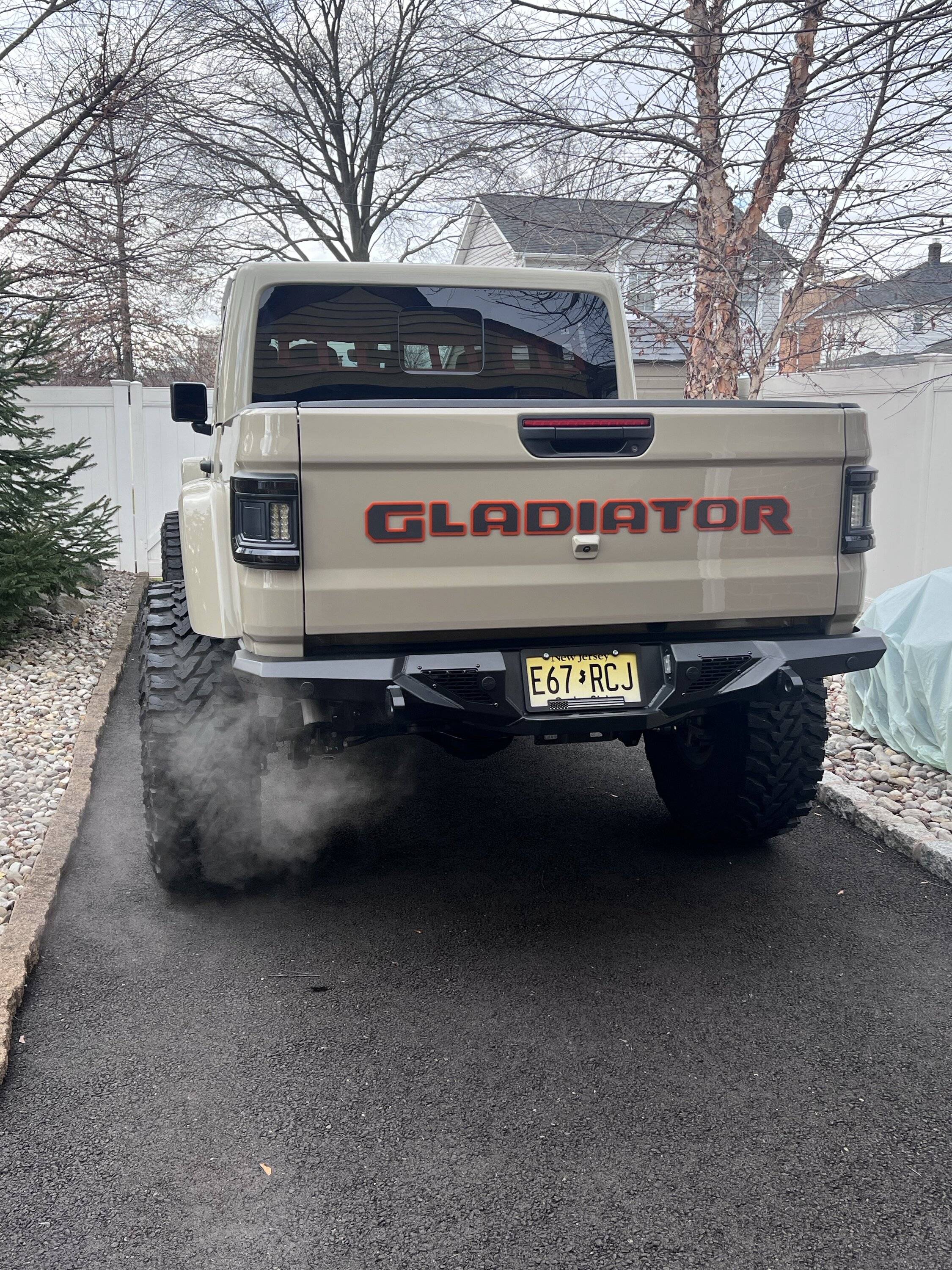 Jeep Gladiator Dv8 rear bumper and black oracles added IMG_1450