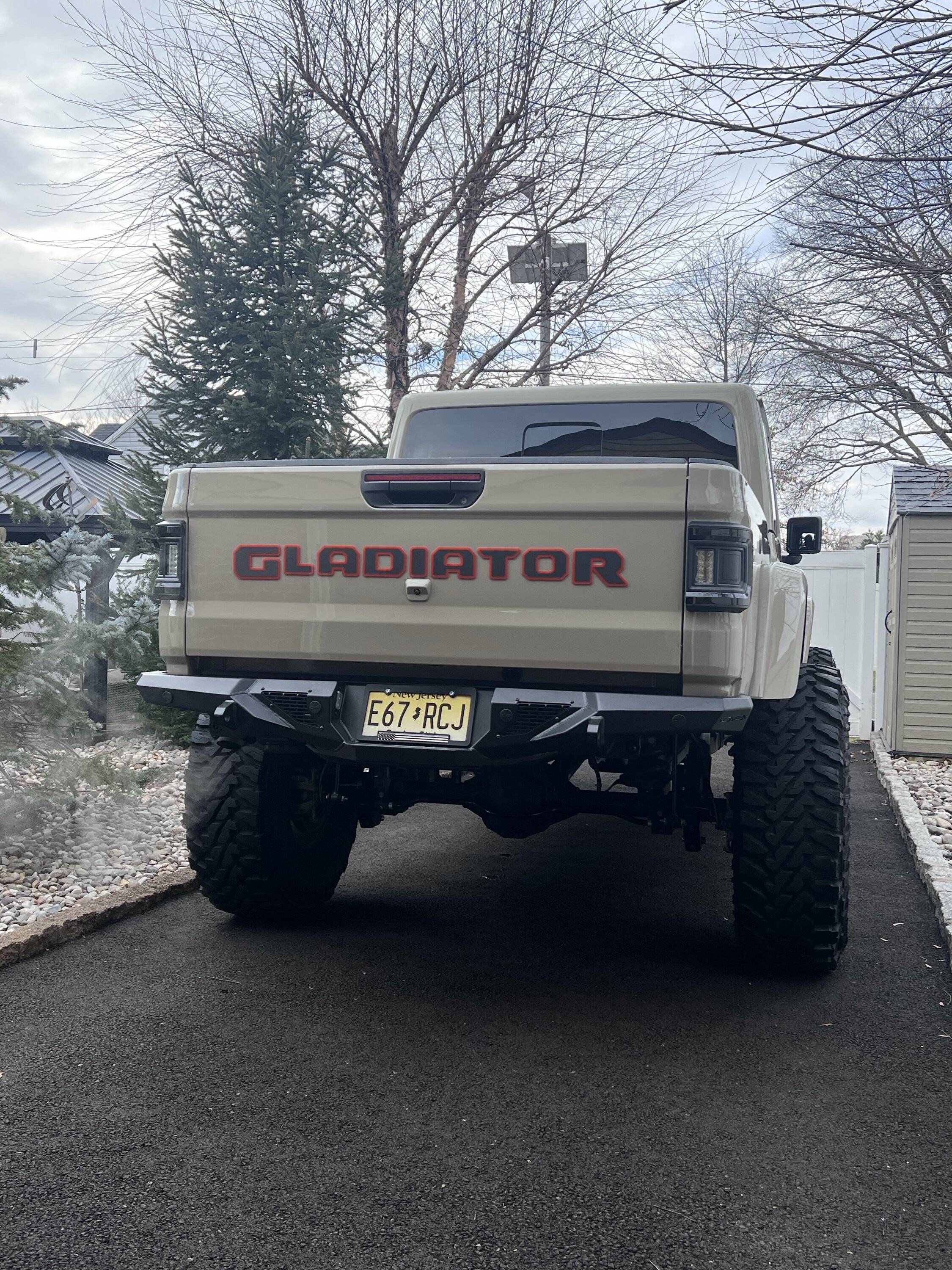 Jeep Gladiator Dv8 rear bumper and black oracles added IMG_1449