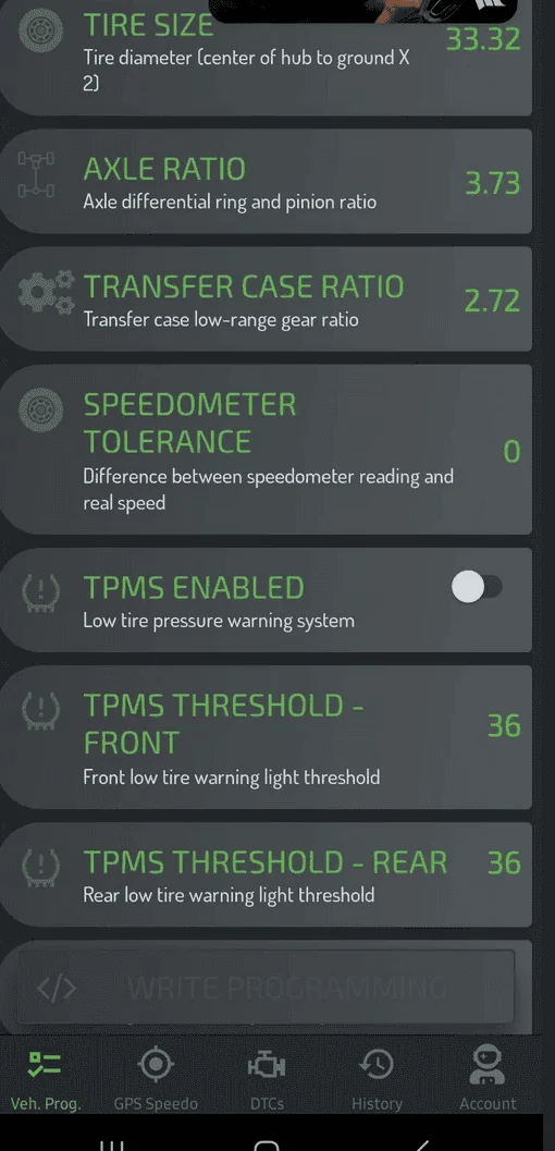 Jeep Gladiator Jeep App Tire Pressure Monitor System Failure ? ( False Flag ? ) 1704086085346