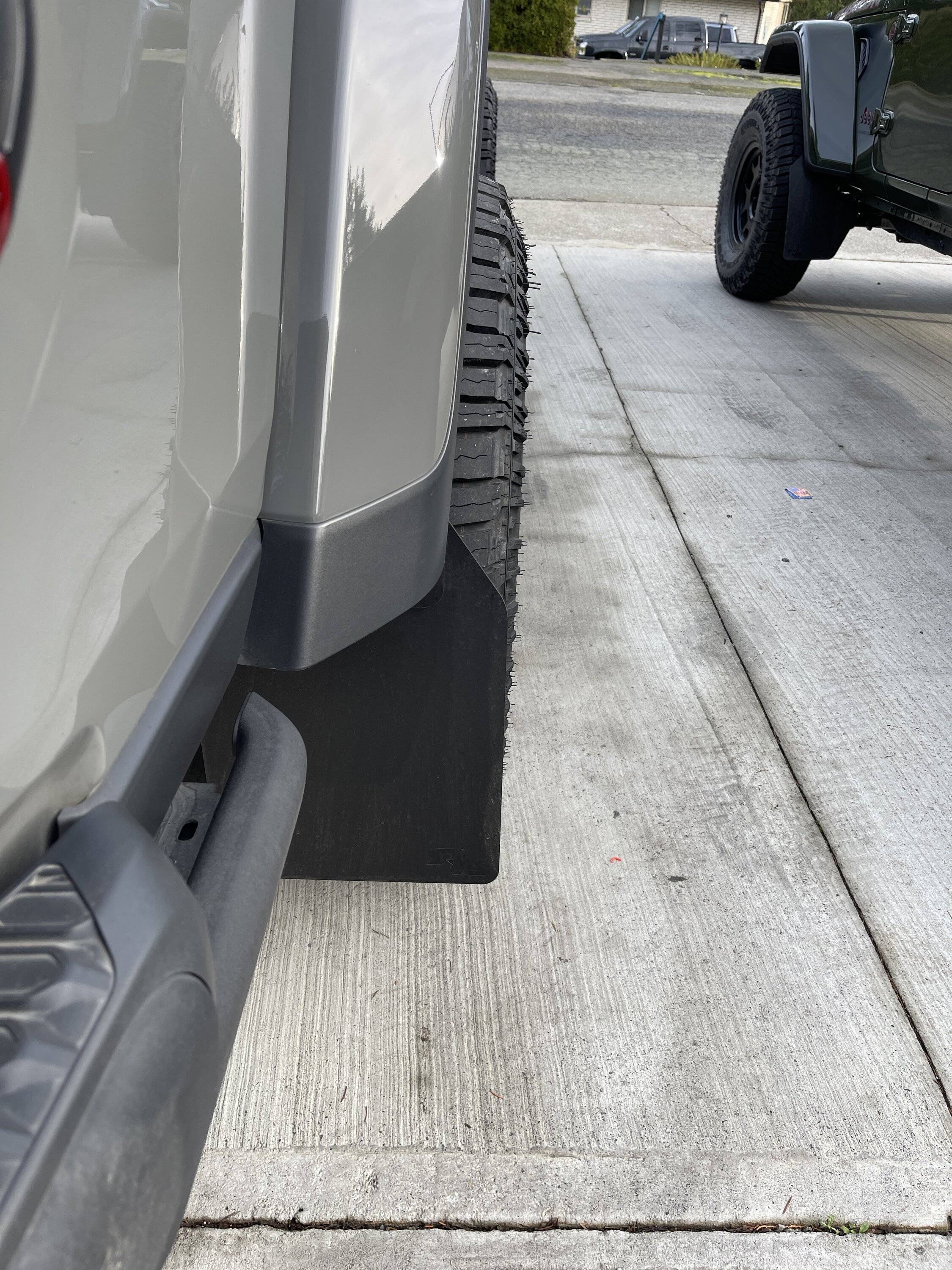 Jeep Gladiator Mud flaps that fit Extreme Recon flares  w/ picts . image