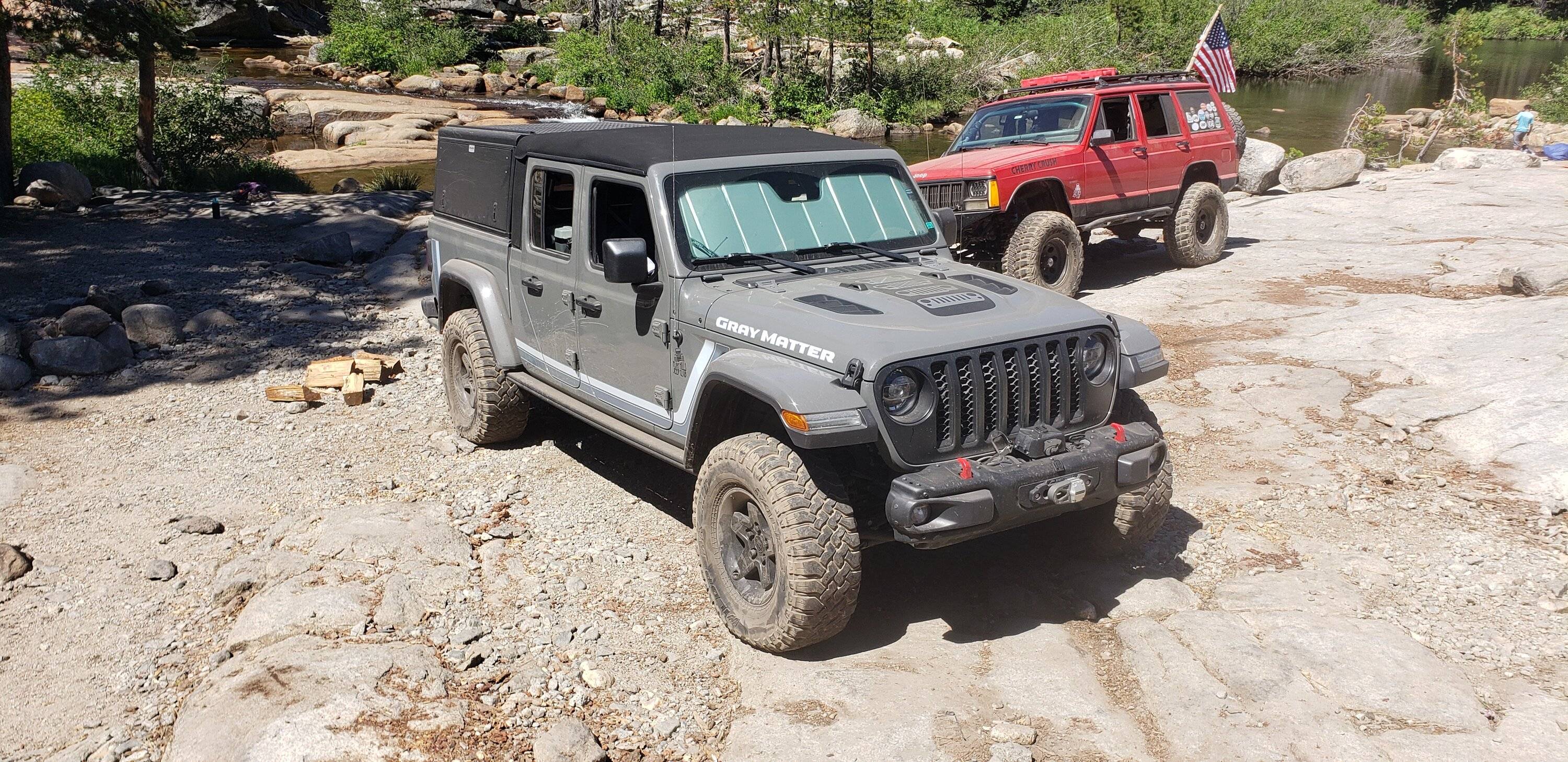 Jeep Gladiator Mopar M9C factory retro body graphics on my Gladiator. Anyone else? 20230719_111056