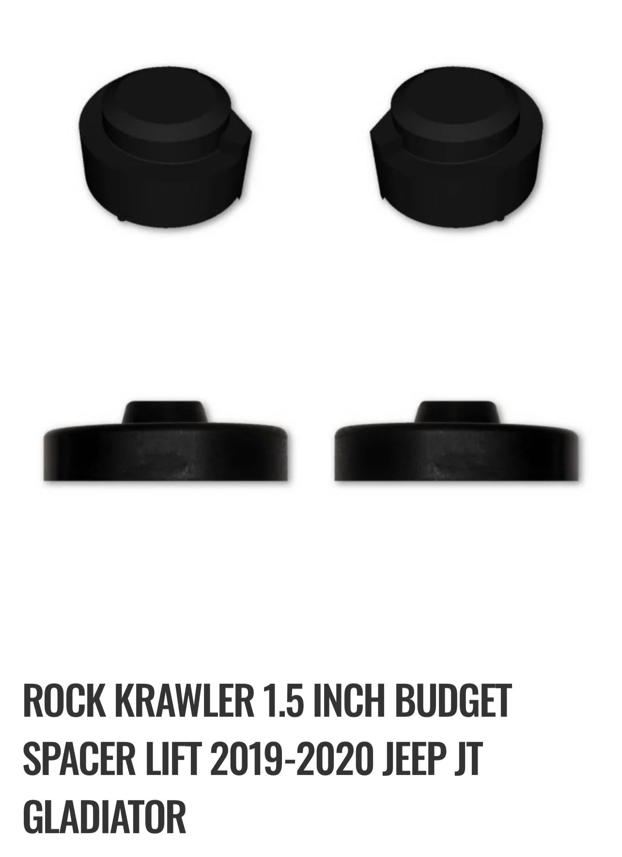 Jeep Gladiator 1.5” Rock Krawler Budget Boost (new in box) IMG_0831