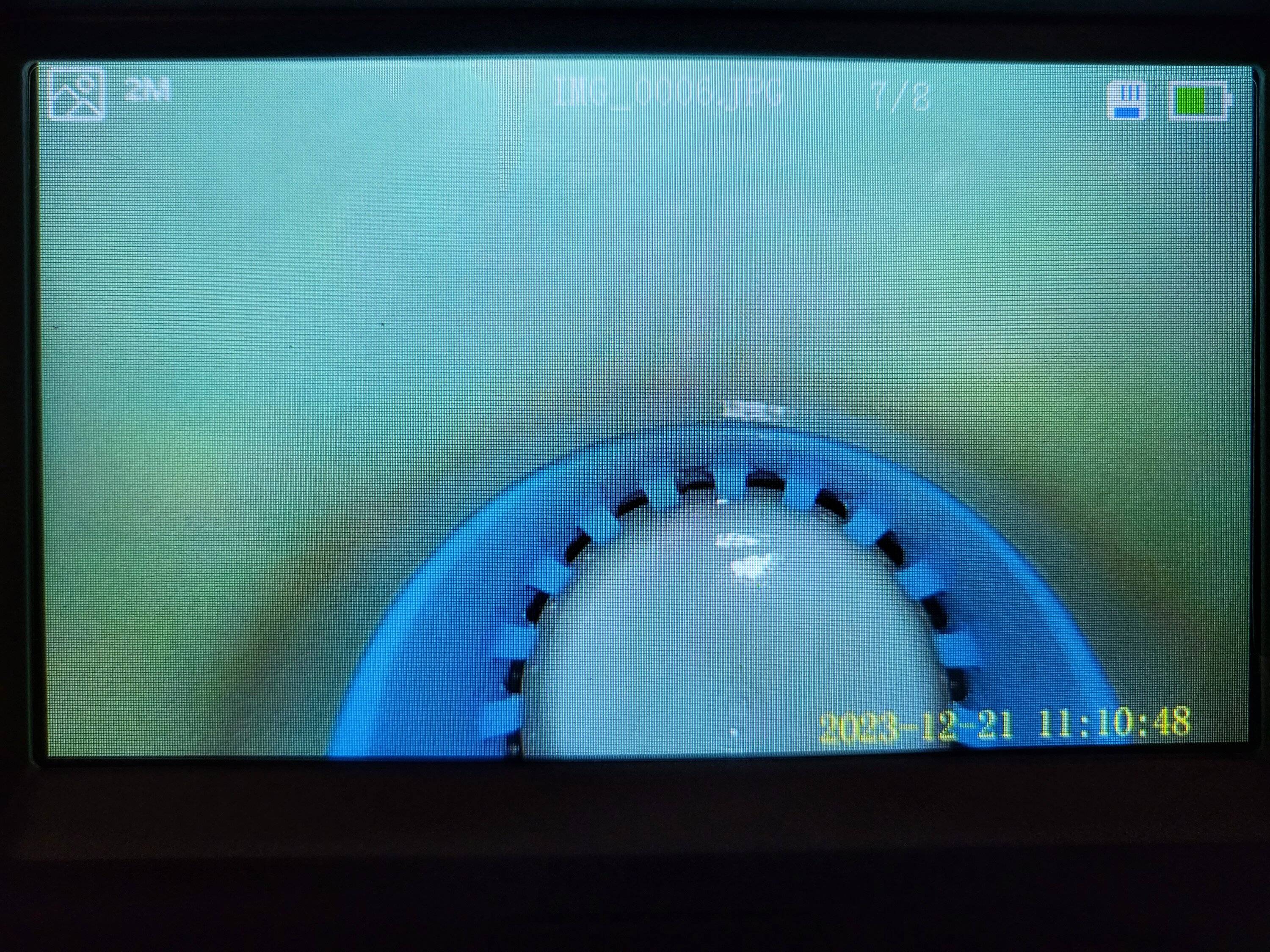 Jeep Gladiator Interesting Pics of the Inside of the Gas Fill Tube at the Tank 20240104_185315