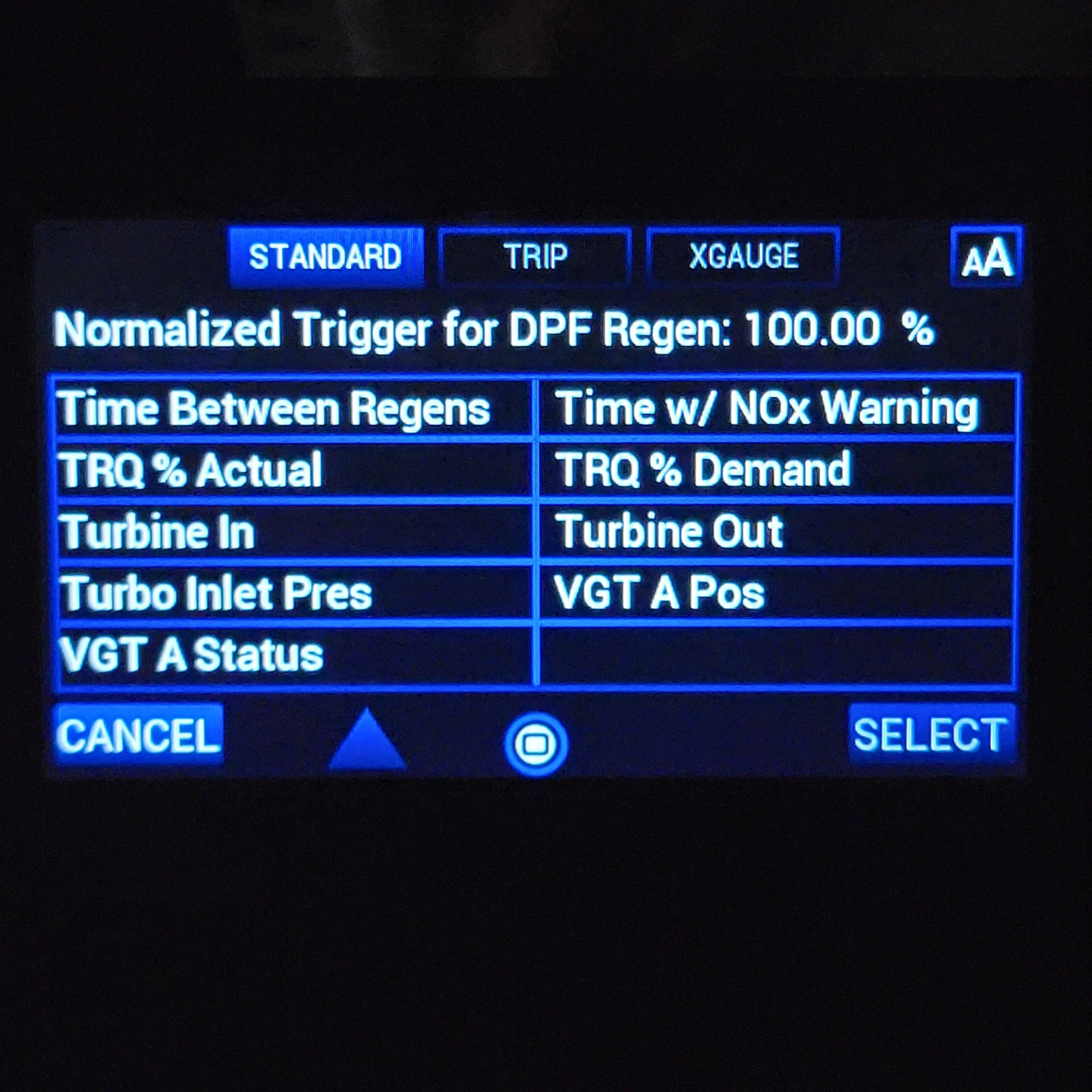 Jeep Gladiator First experience with DPF regen after installing Scanguage 2. 20231108_203059