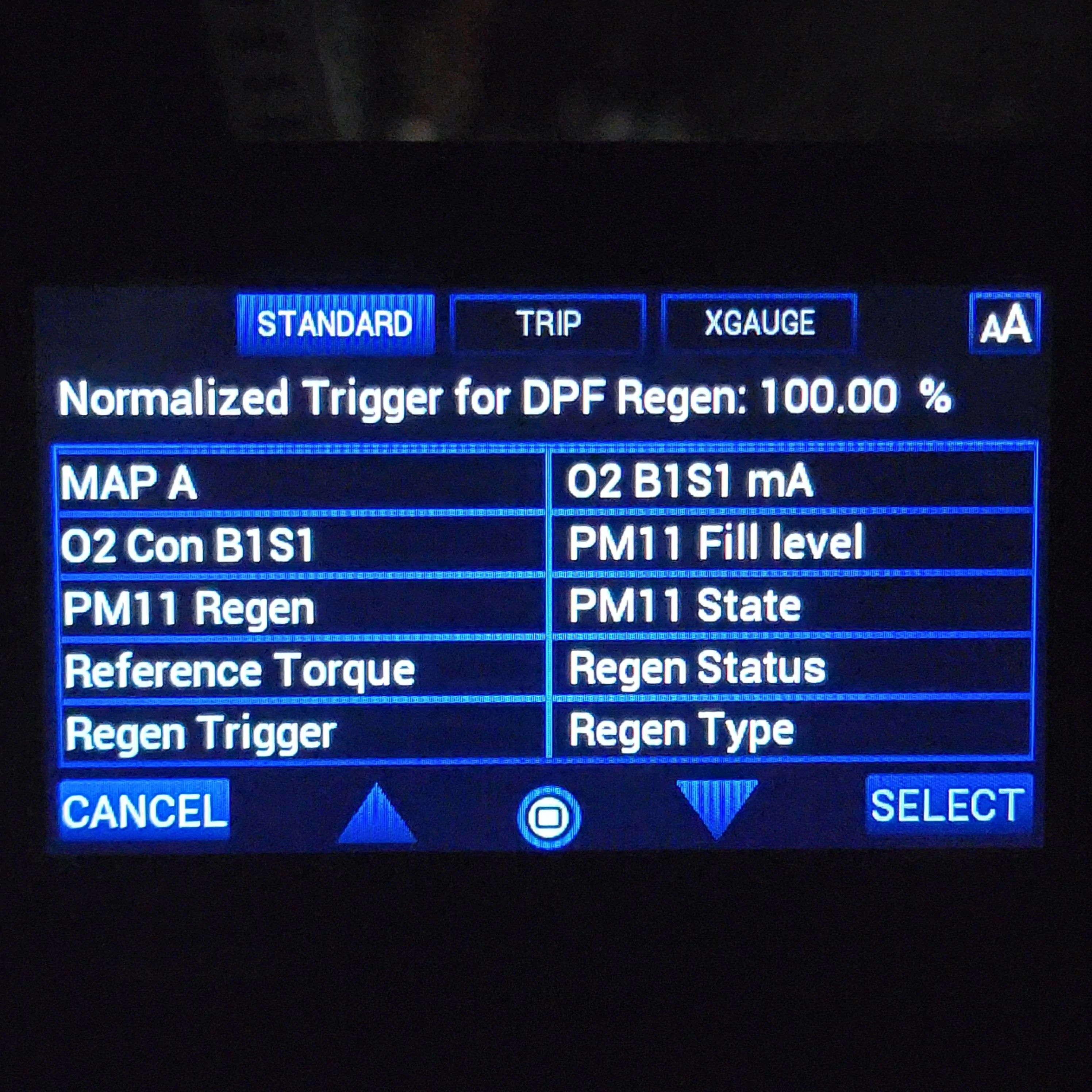 Jeep Gladiator First experience with DPF regen after installing Scanguage 2. 20231108_203032