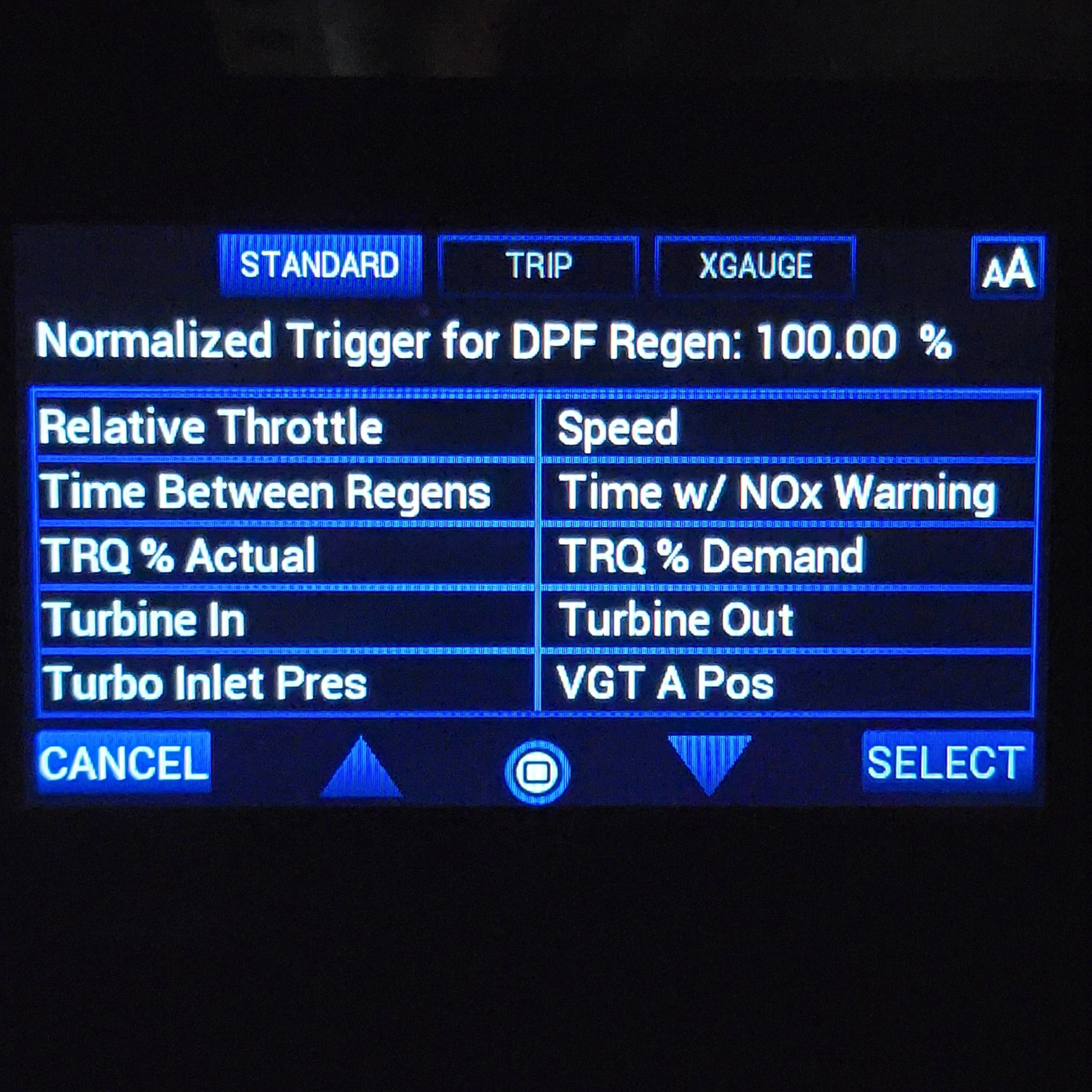 Jeep Gladiator First experience with DPF regen after installing Scanguage 2. 20231108_203045