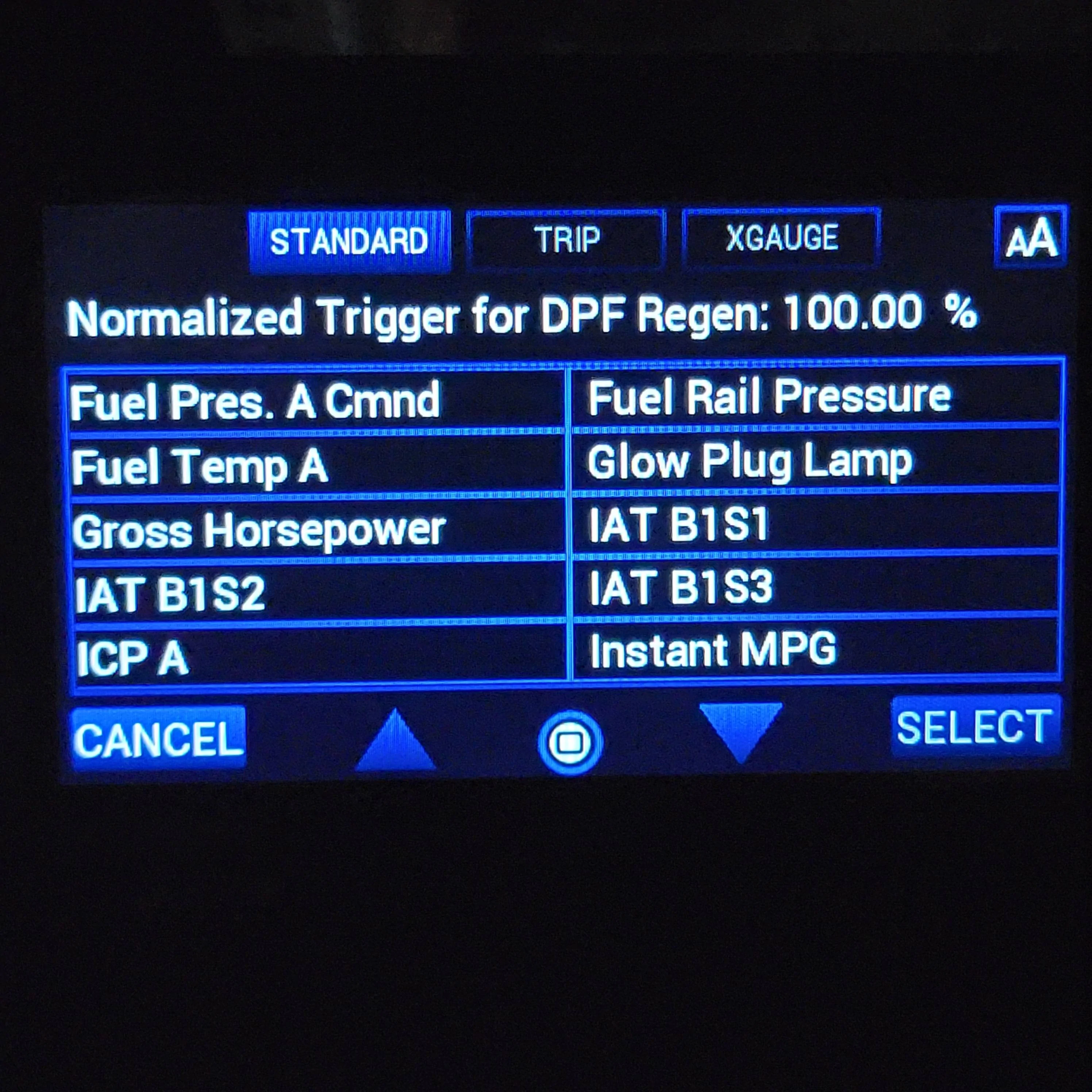 Jeep Gladiator First experience with DPF regen after installing Scanguage 2. 20231108_203022