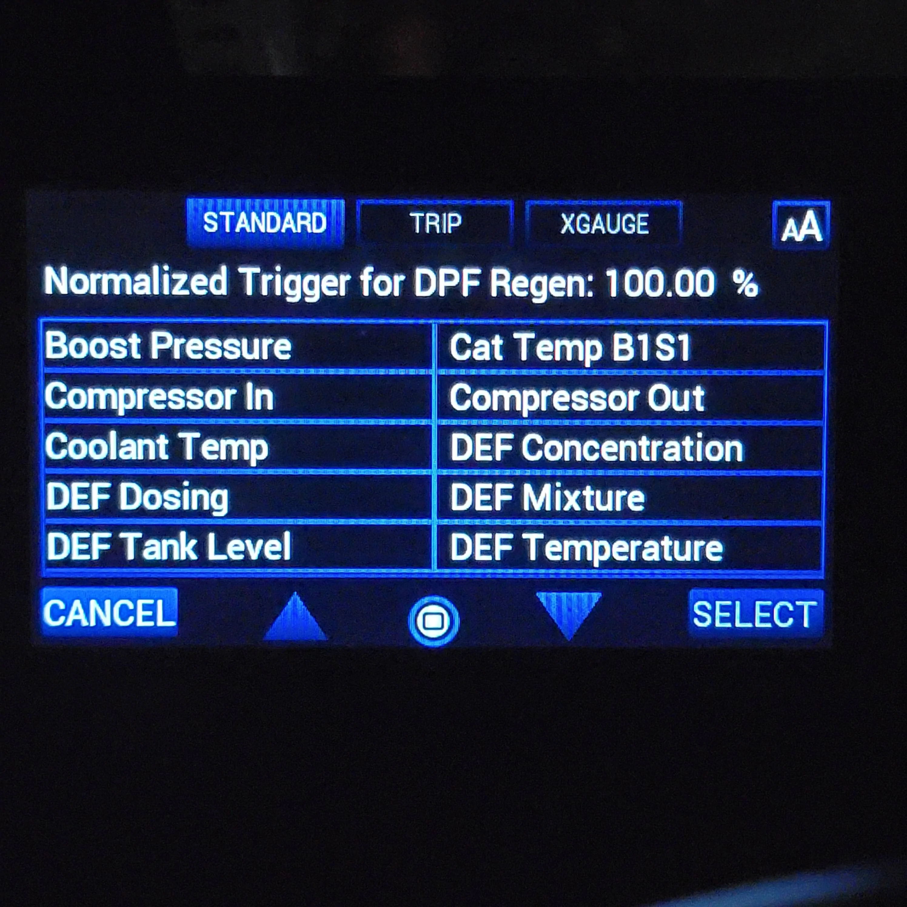 Jeep Gladiator First experience with DPF regen after installing Scanguage 2. 20231108_202945