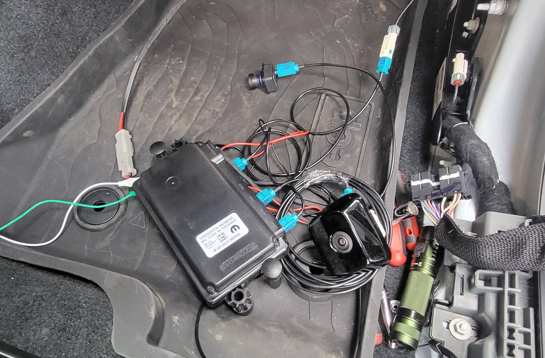 Jeep Gladiator Mopar Trail Cam DIY Installation - 2023 Diesel Gladiator Rubicon 20240107_224319