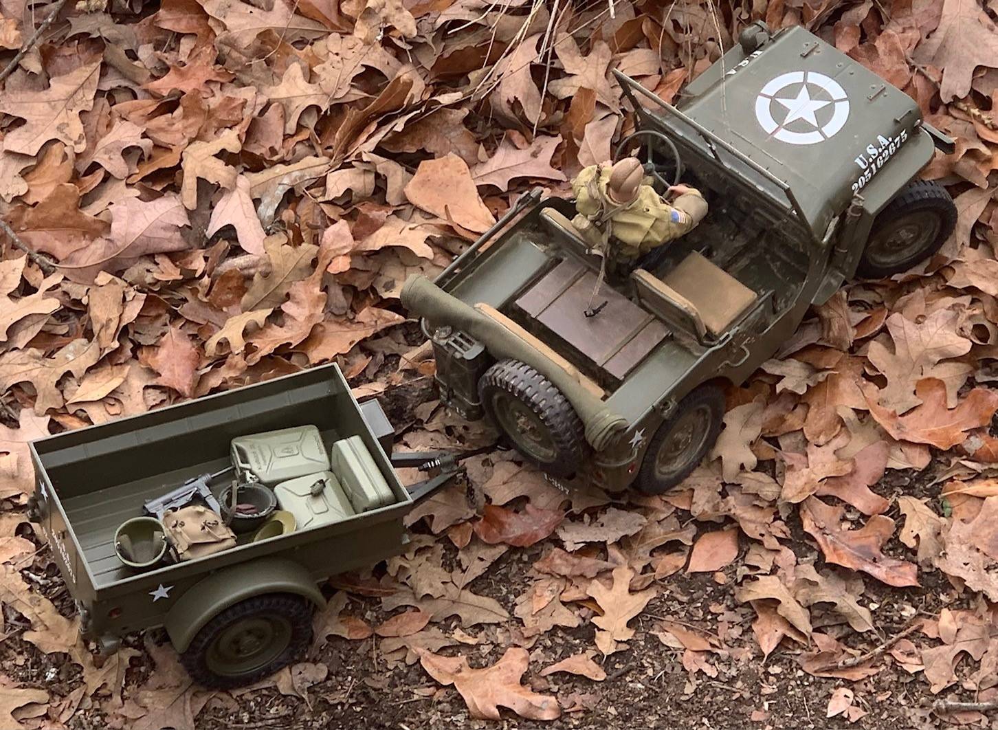 Jeep Gladiator WWII British SAS and Jeeps trailer