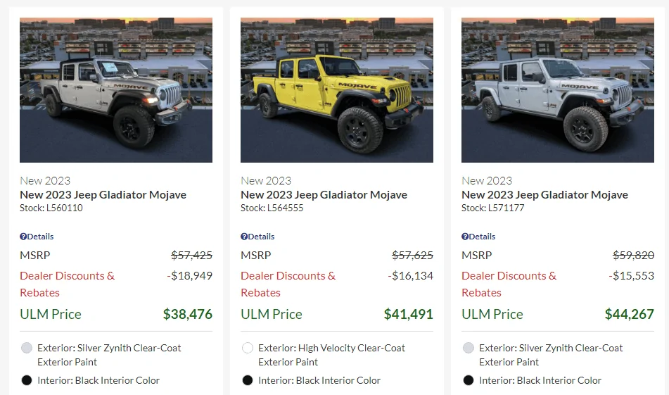 Jeep Gladiator Expected incentive for January? 1704996606127
