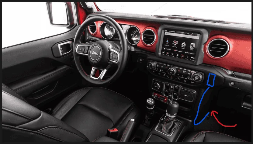 Jeep Gladiator Places to hide GMRS / CB / Ham radio 1705006536934