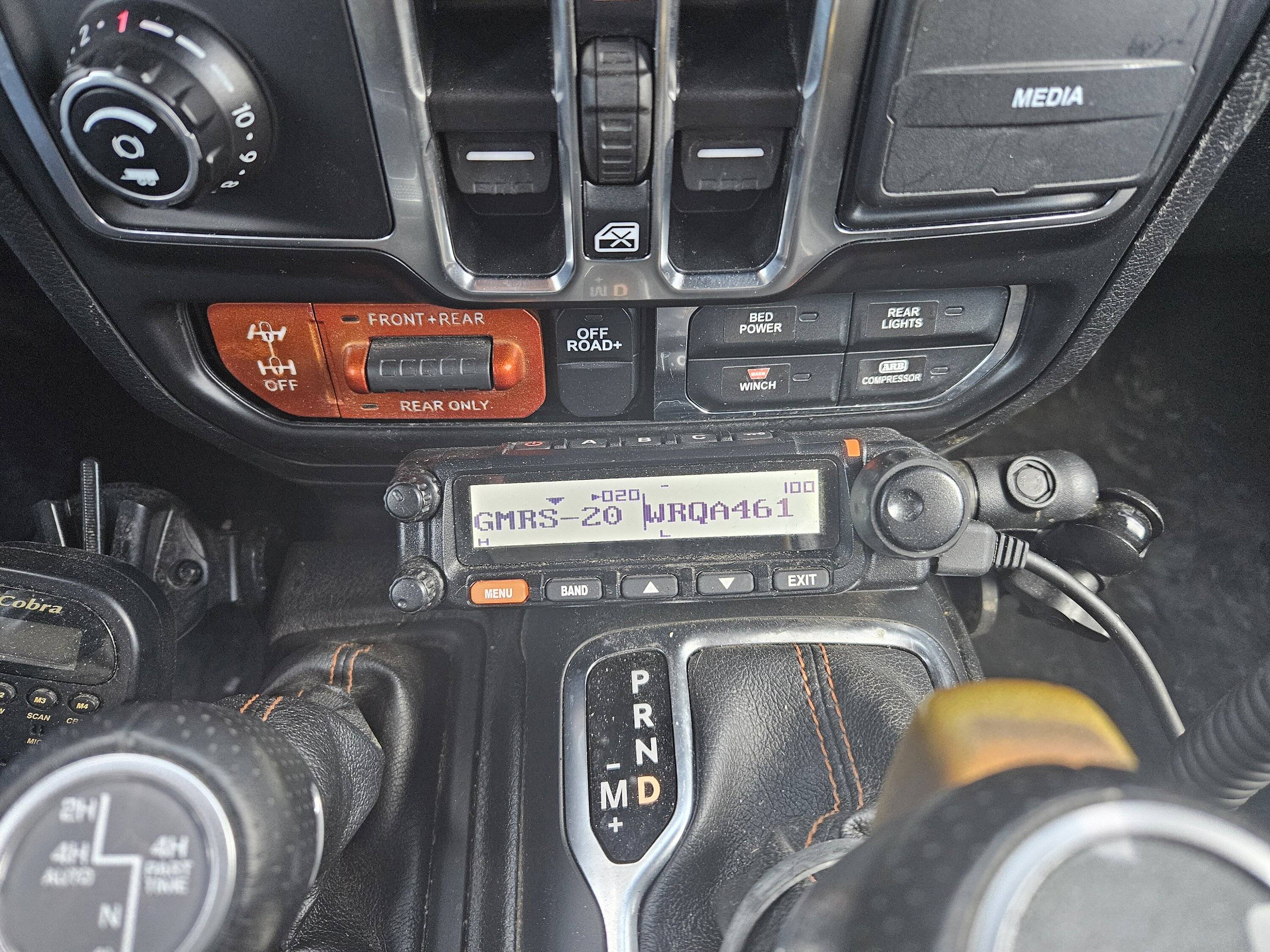 Jeep Gladiator Places to hide GMRS / CB / Ham radio 17050957046331776221673818552477