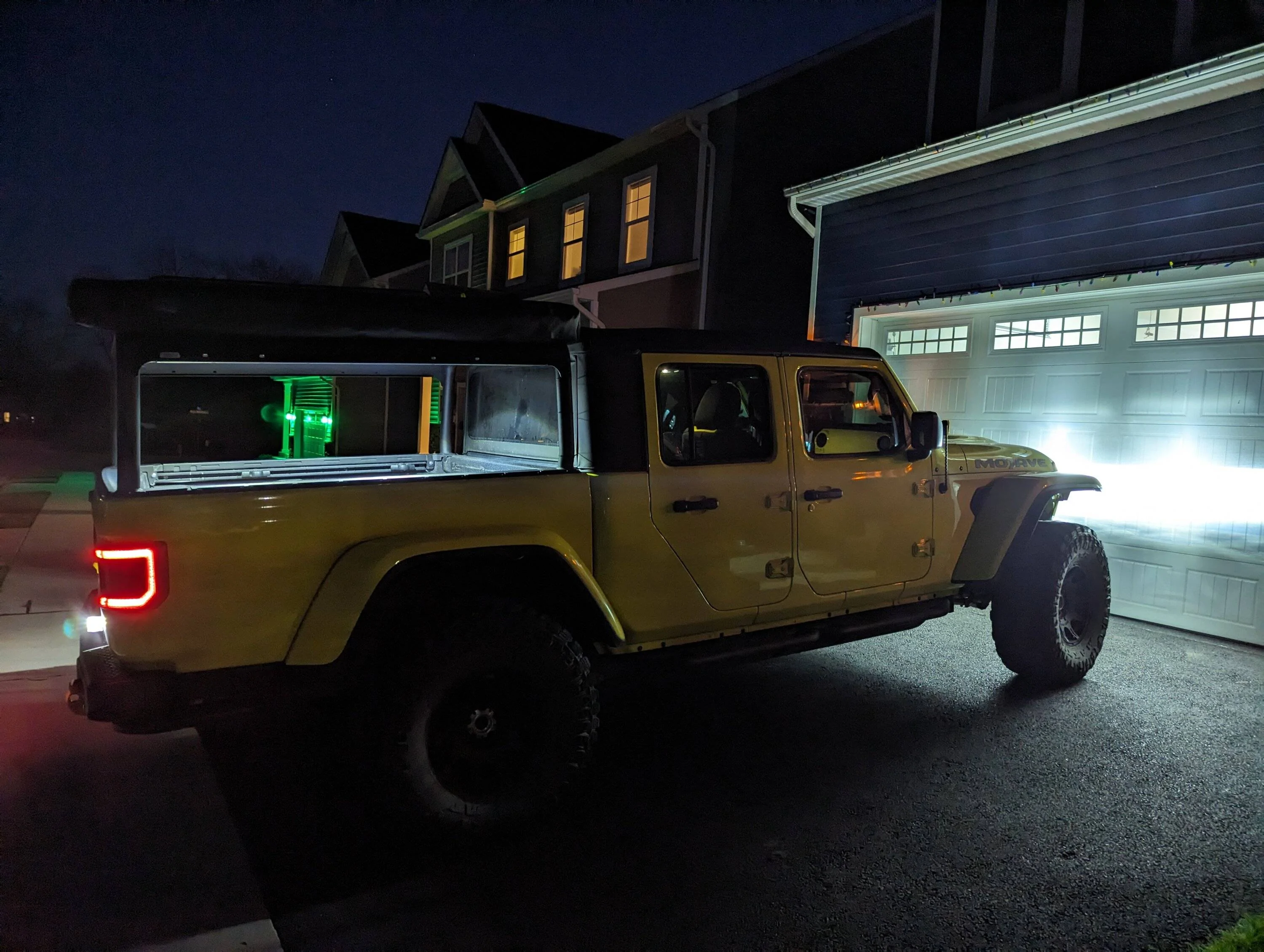 Jeep Gladiator Adding extra lights to the bed PXL_20240113_225419408