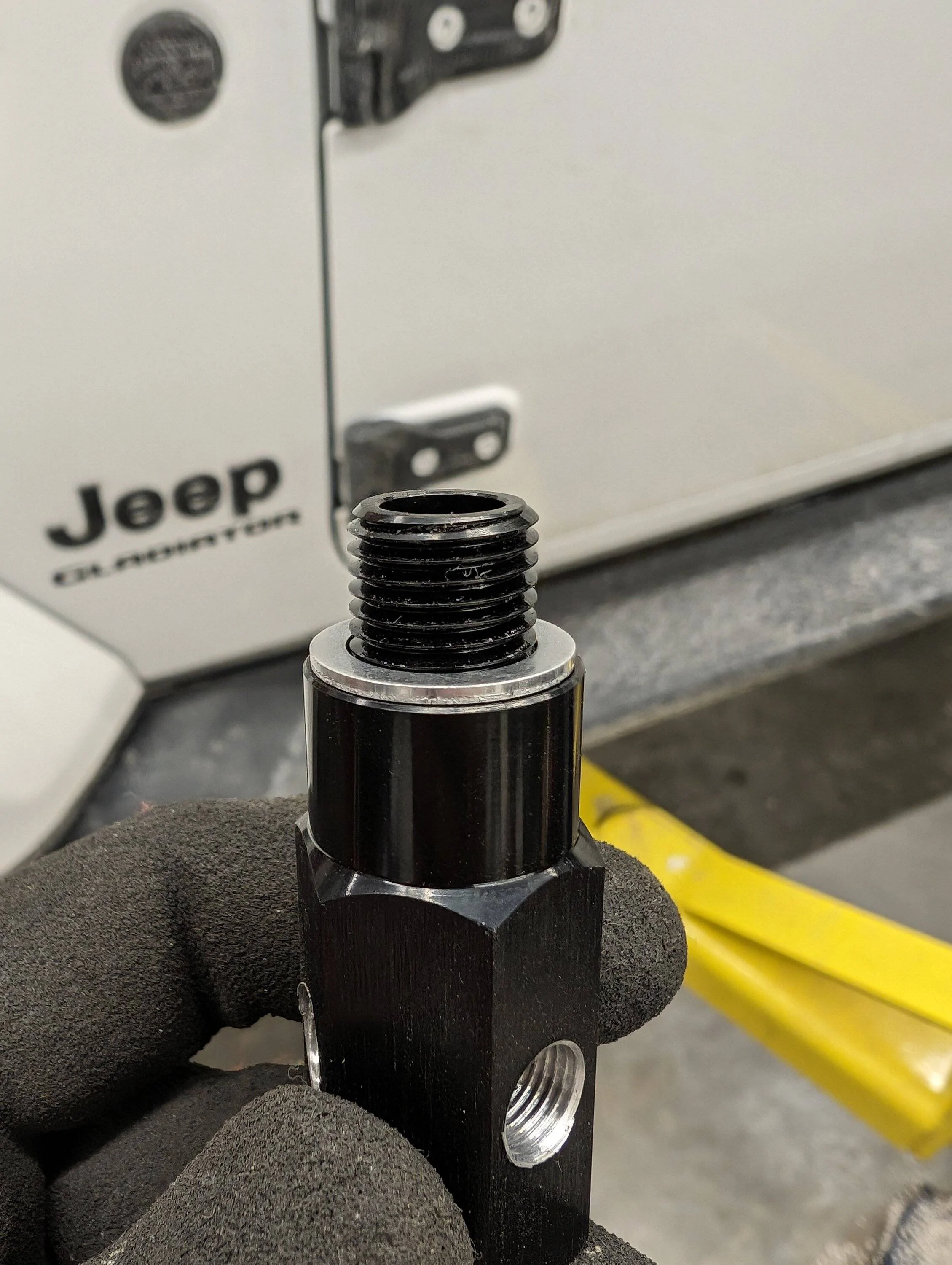 Jeep Gladiator Insane Diesel bypass filter install 2024-01-13 17.25.43