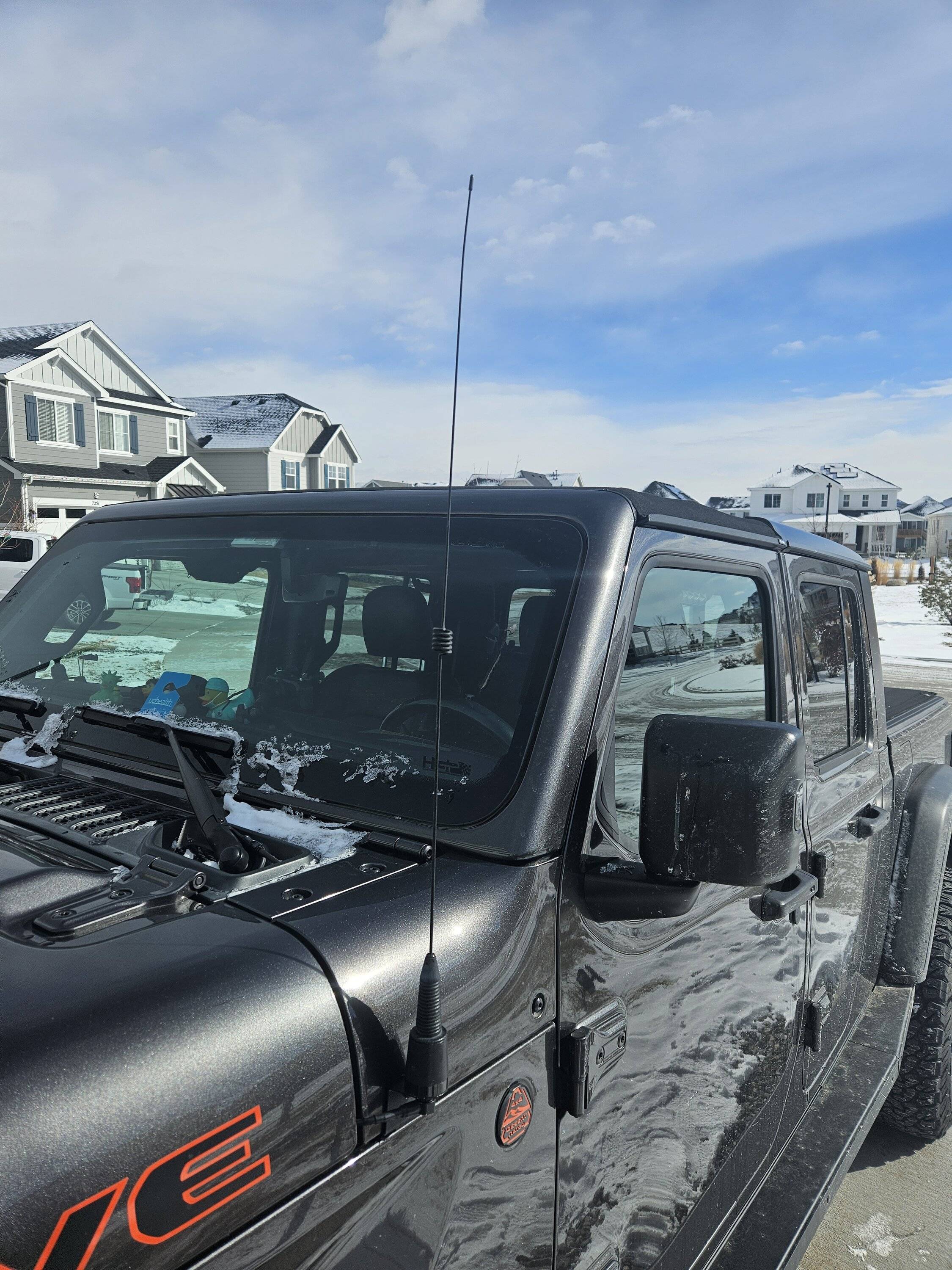 Jeep Gladiator CB antenna mounting 20240114_114827