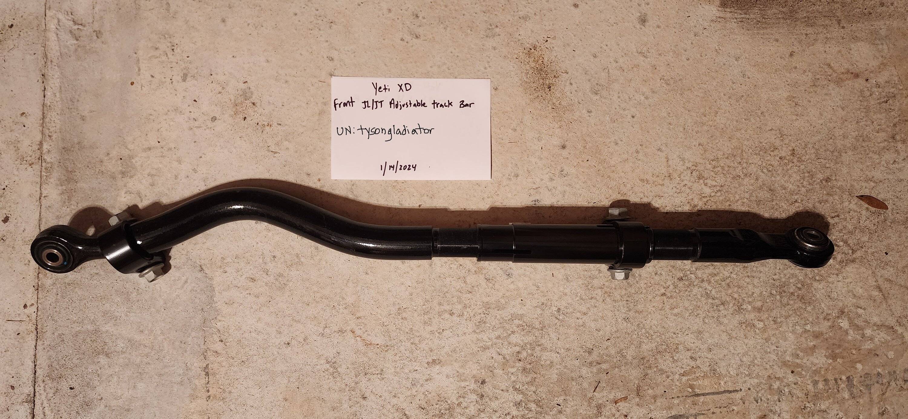 Jeep Gladiator Yeti Front Adjustable Track Bar 2 Front Track Bar