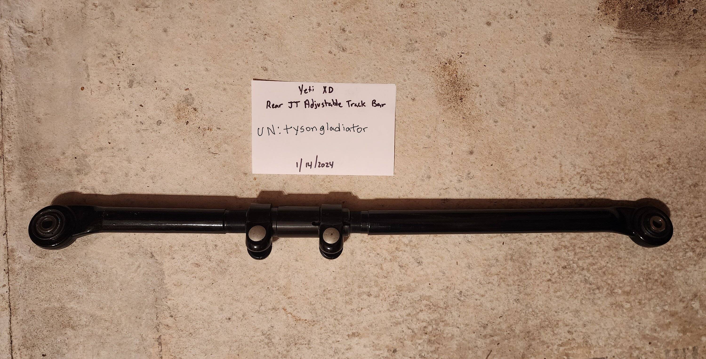 Jeep Gladiator Yeti Rear Adjustable Track Bar 3 Rear Track Bar