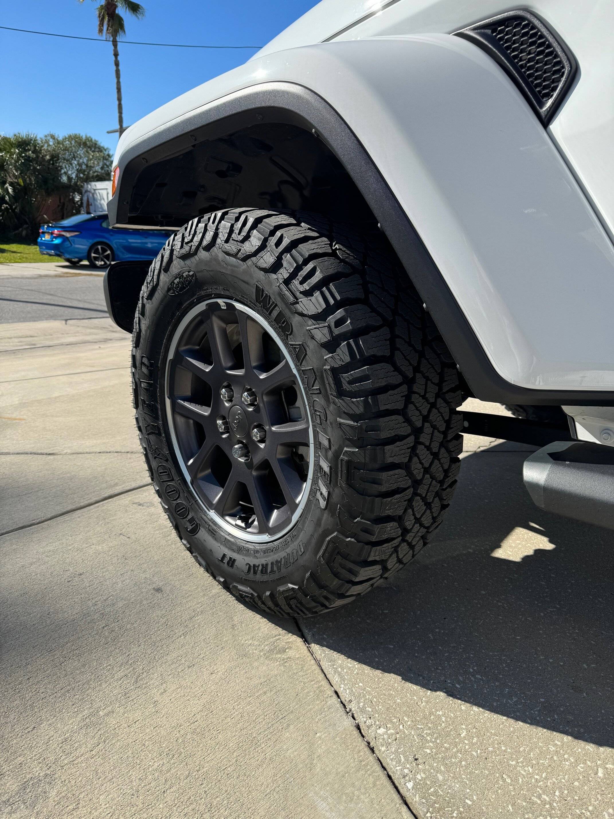 Jeep Gladiator NEW Rugged Terrain Tires: Goodyear Wrangler DuraTrac RT Driver Front