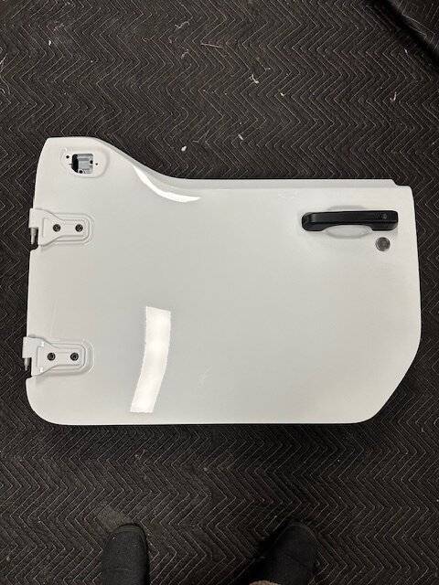 Jeep Gladiator 2 sets of Half Doors White and Granite Crystal img_0514-