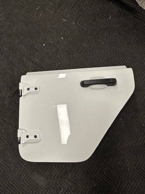 Jeep Gladiator 2 sets of Half Doors White and Granite Crystal img_0515-