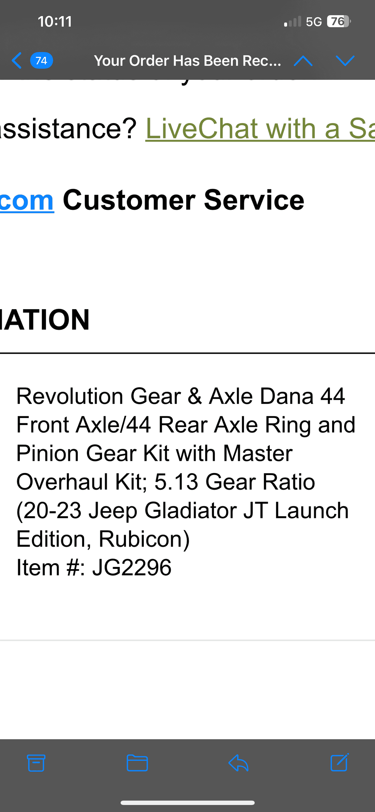 Jeep Gladiator Noise from front diff/ transfer case after gear install IMG_2174