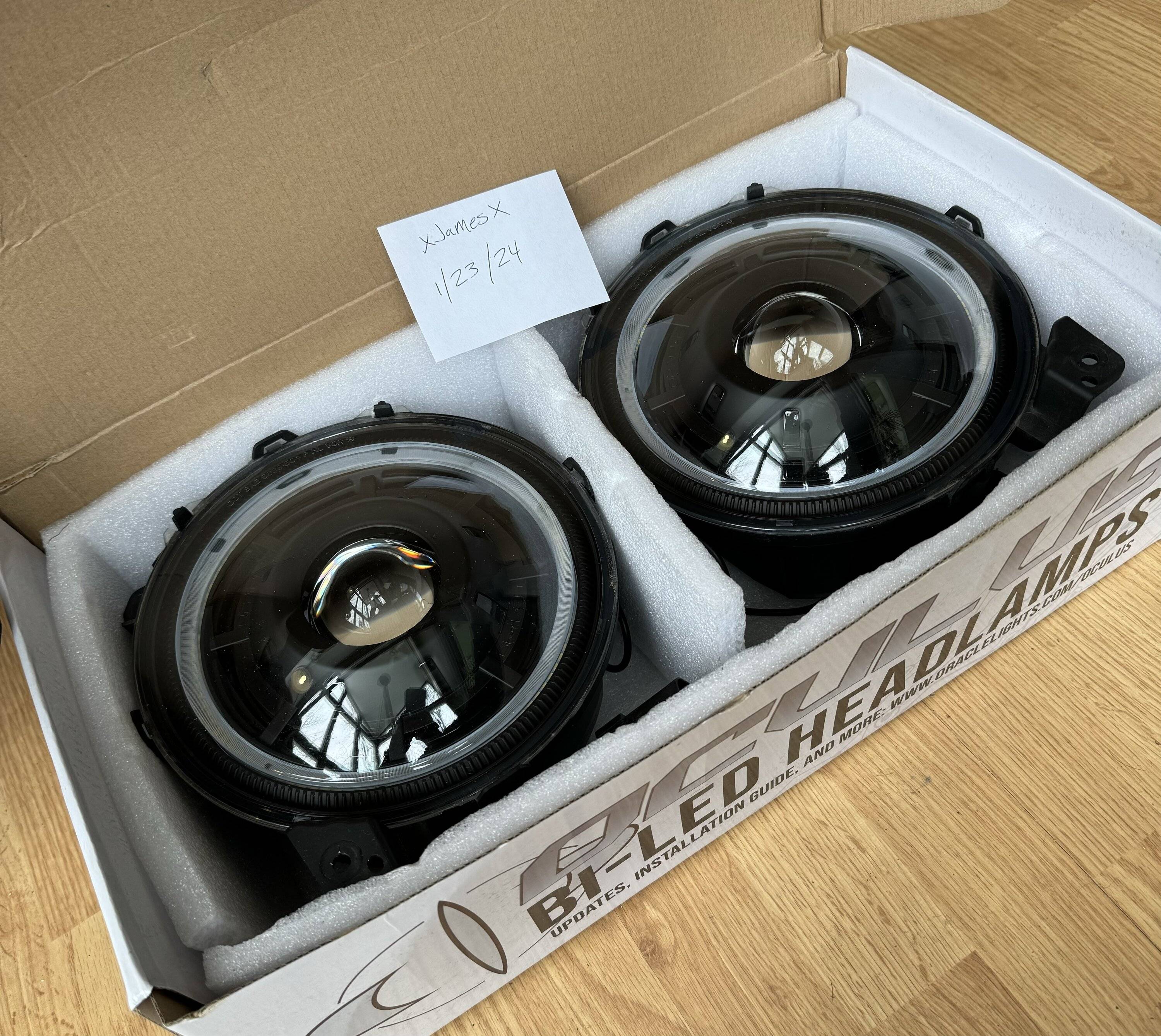 Jeep Gladiator Oracle Oculus Headlights - Matte Black - $350 shipped IMG_3906