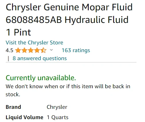Jeep Gladiator Power steering fluid question 1706117429197